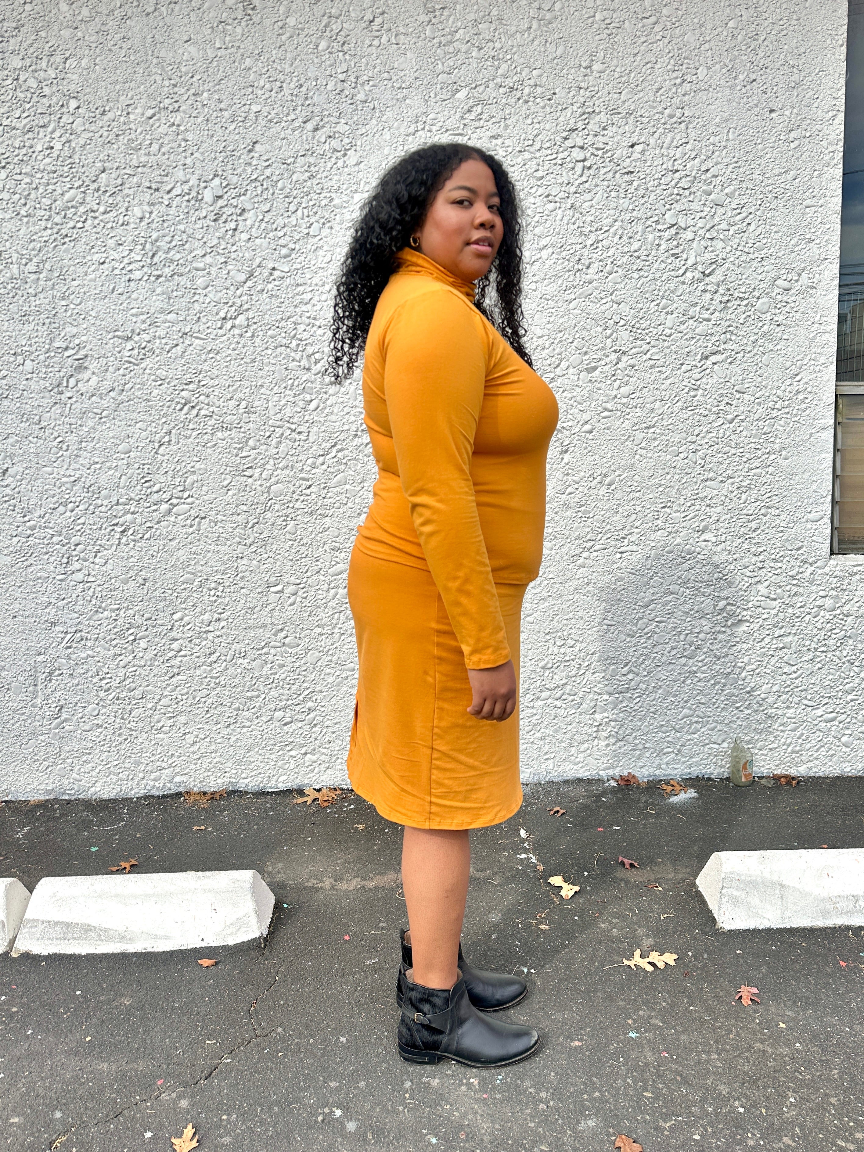 Wiggle Skirt Mustard