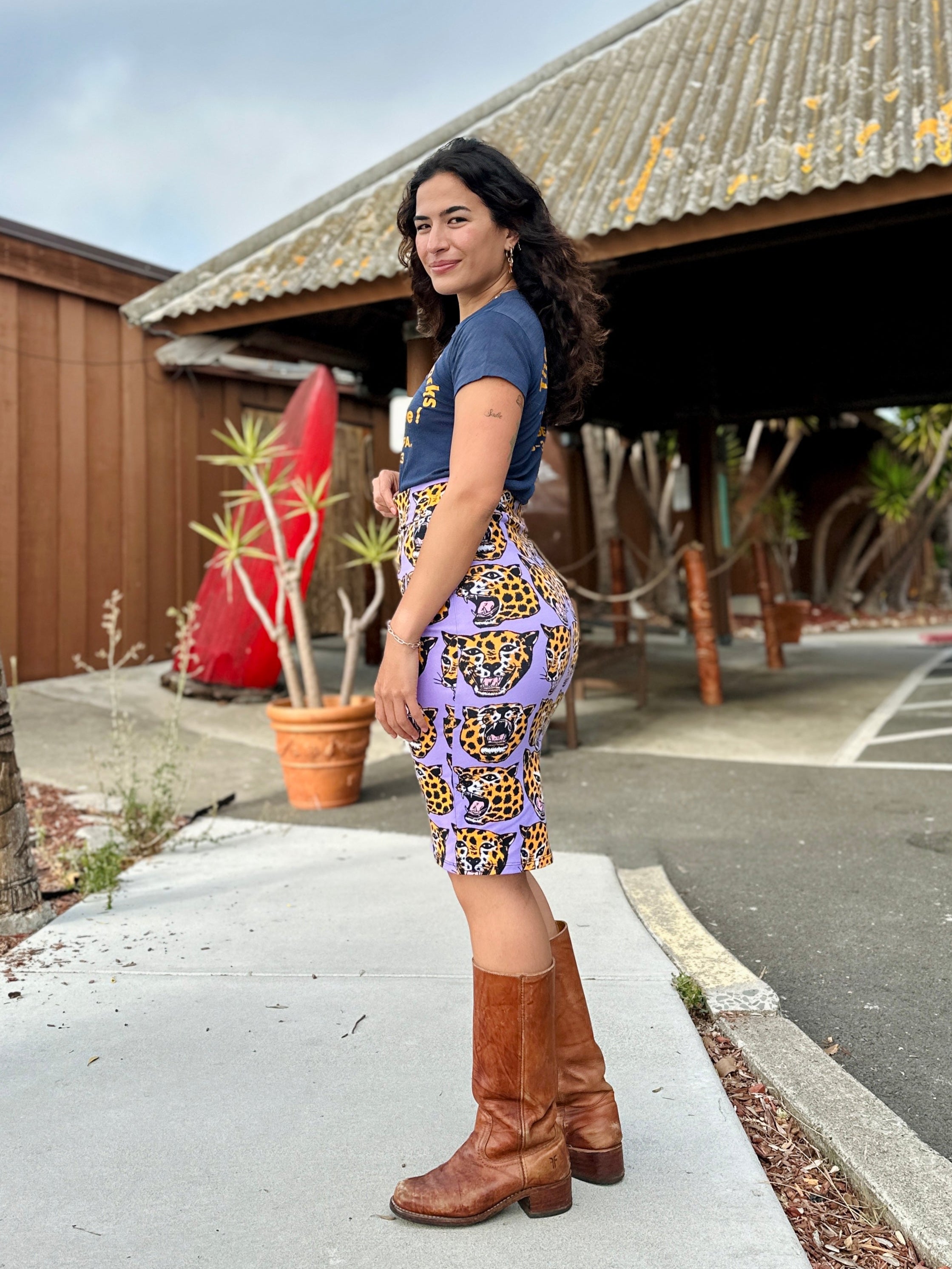 Wiggle Skirt Cheetah Head
