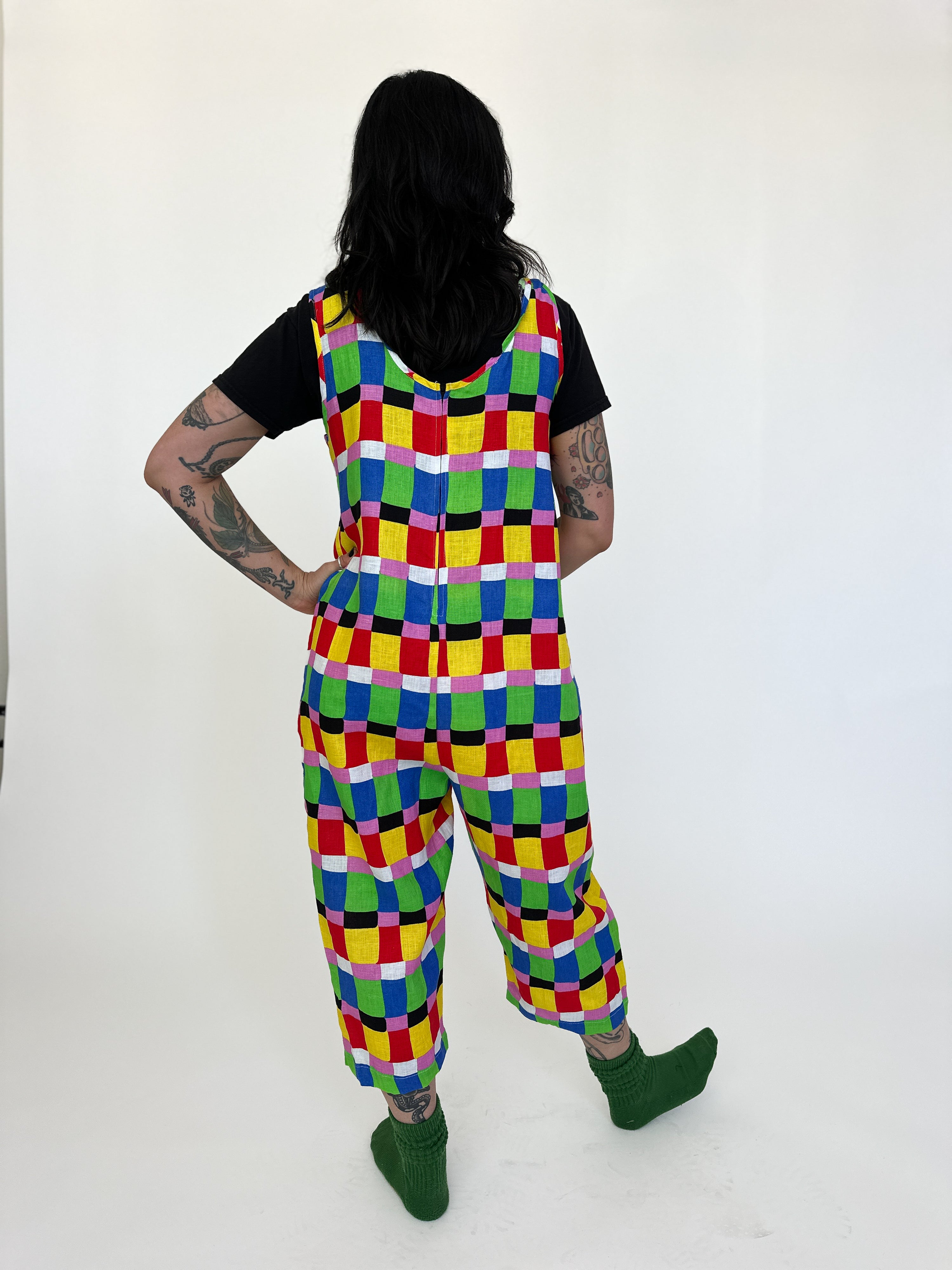 Linen Garden Suit Candy Weave