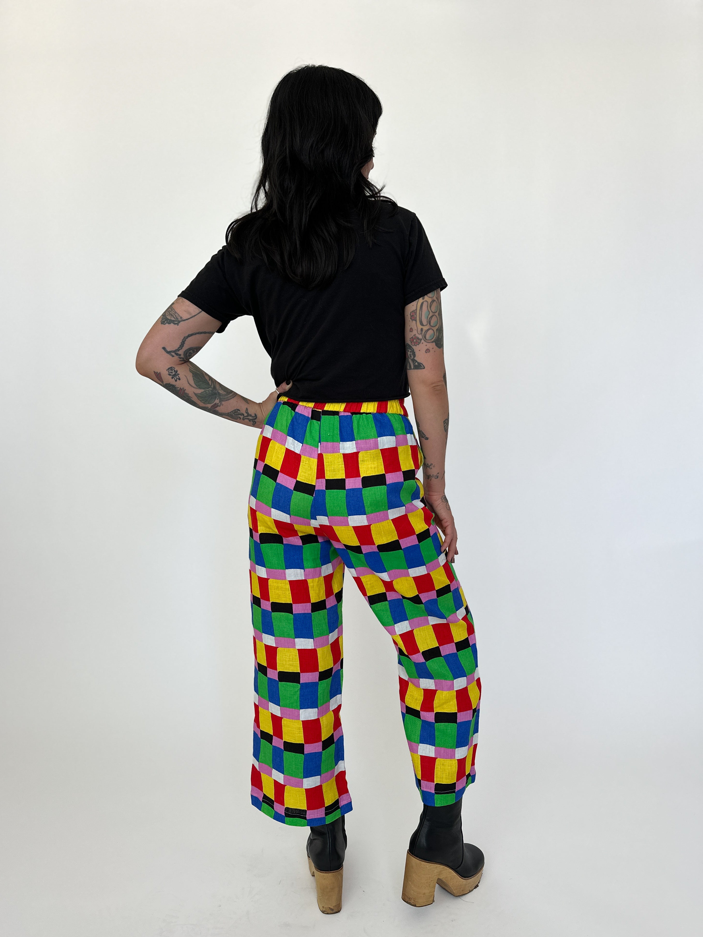 Linen Catalina Pant Candy Weave