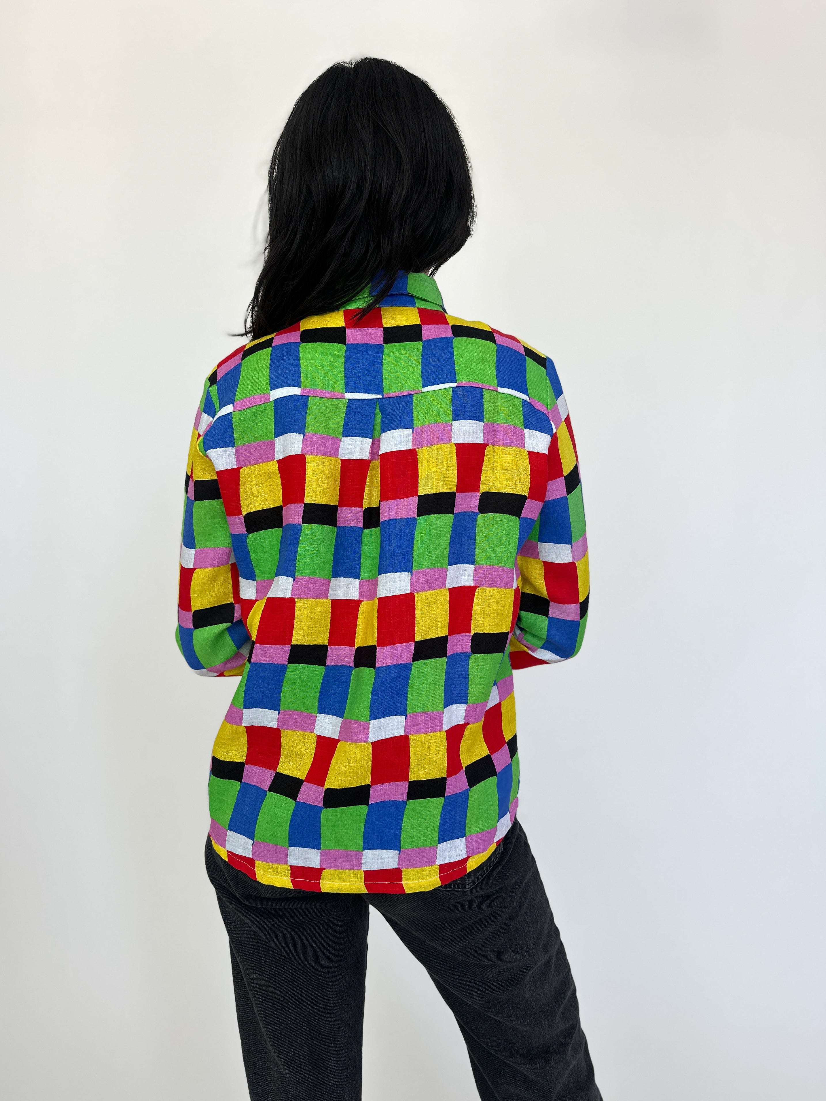 Classic Button Down Candy Weave
