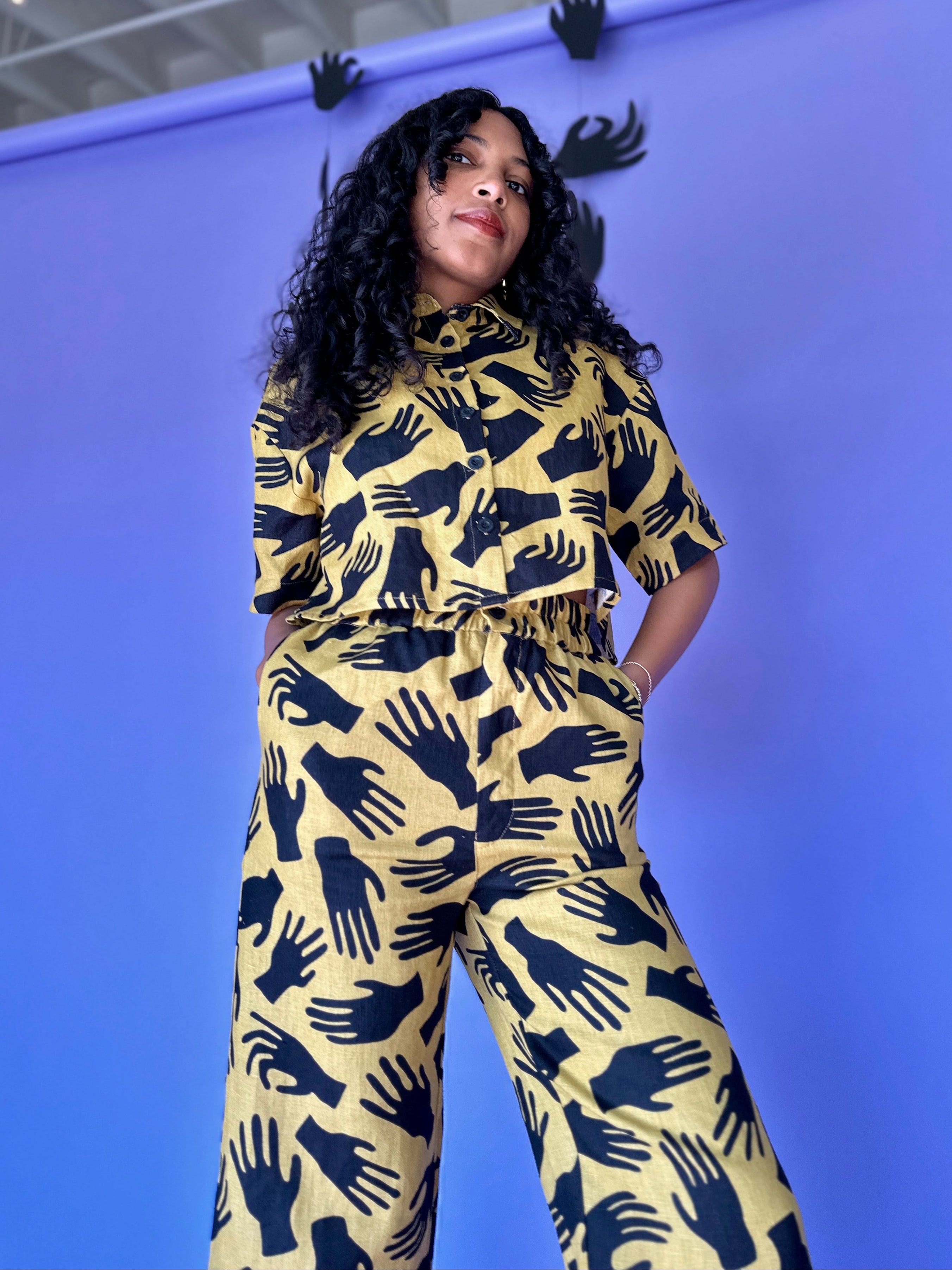 Linen Catalina Pant Hands