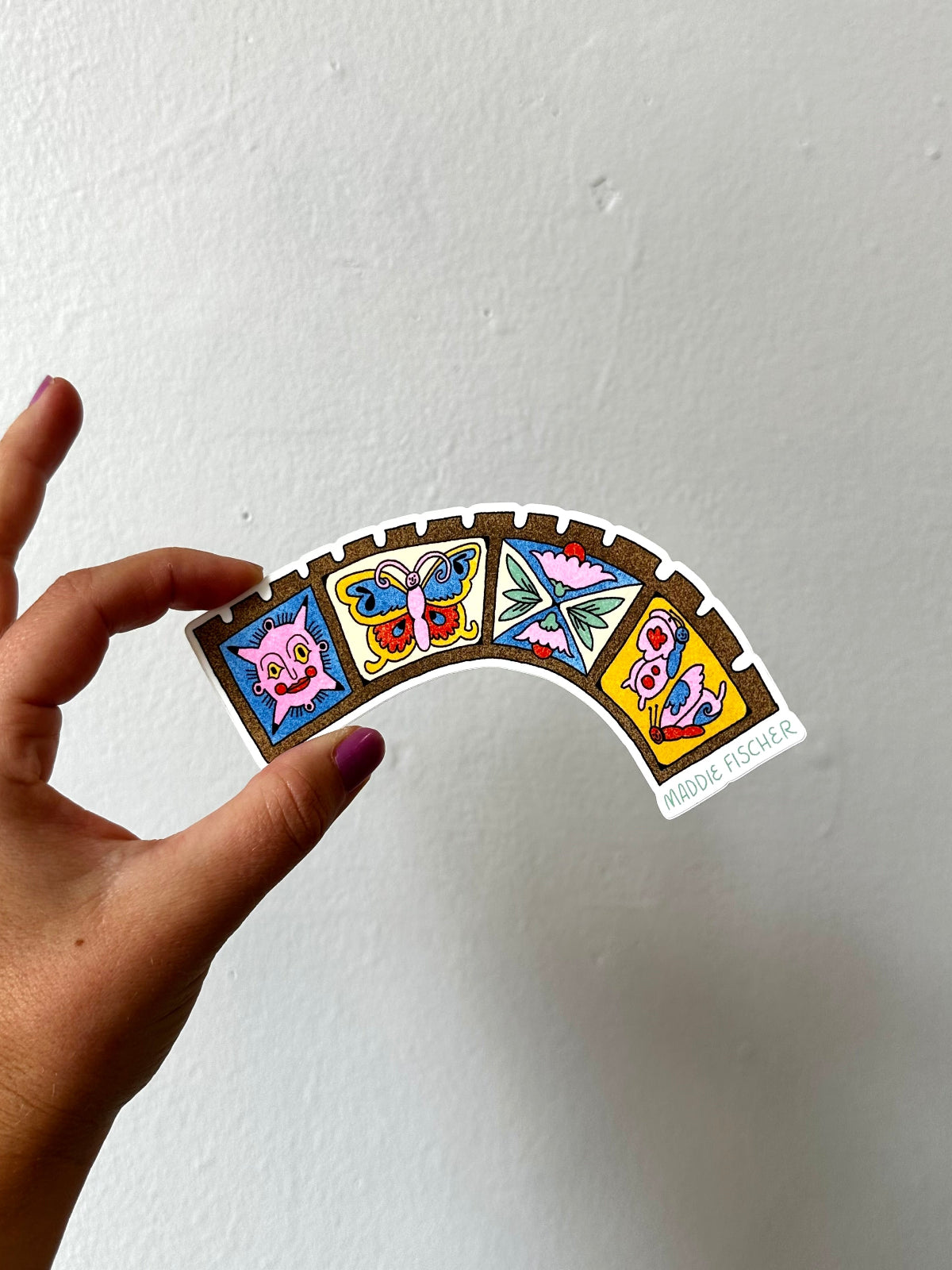 Curved Castle Panel Sticker