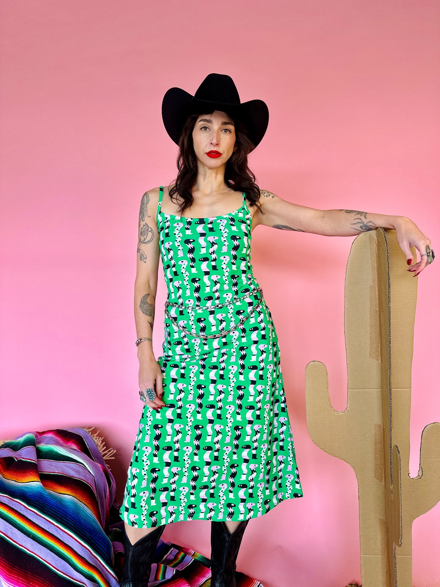 Spaghetti Slip Dress Sssnakes