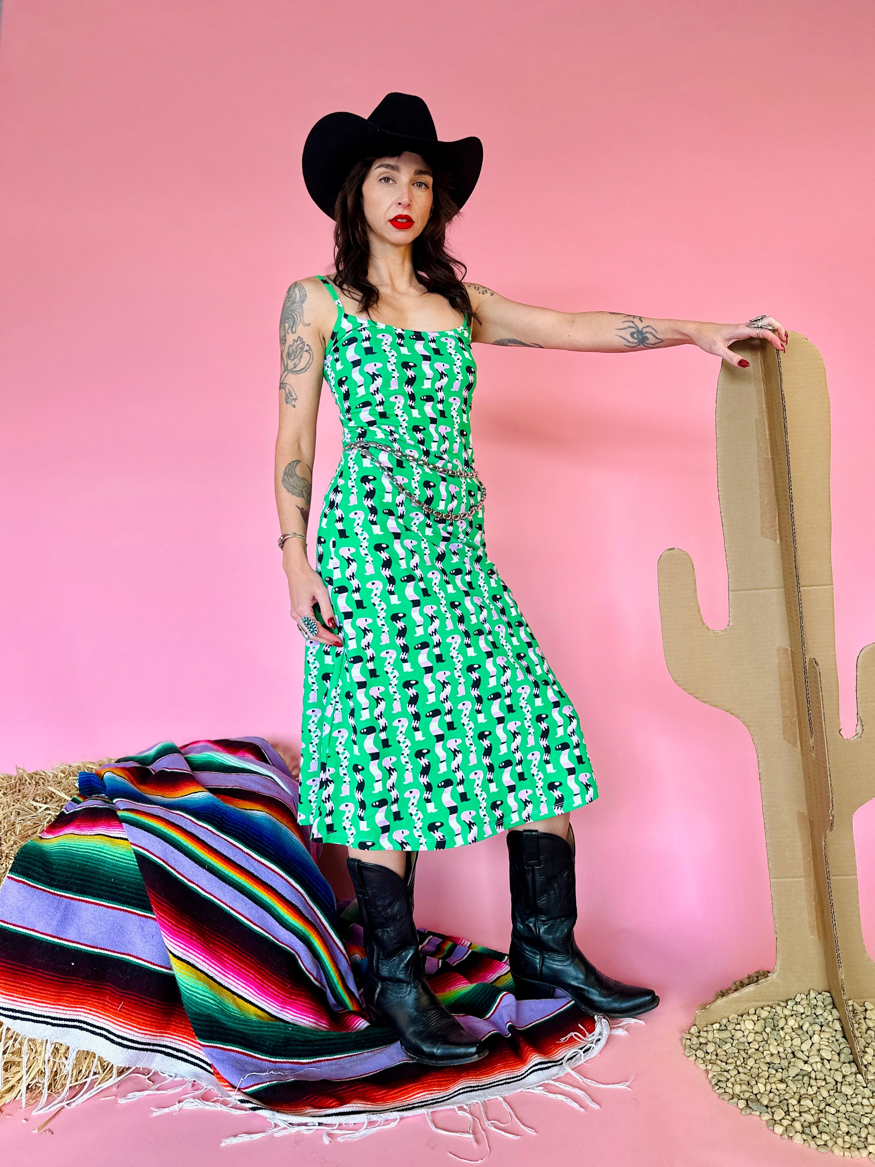 Spaghetti Slip Dress Sssnakes