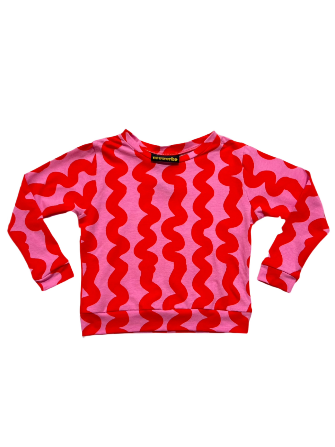 Kids Sweatshirt Pink Squiggle