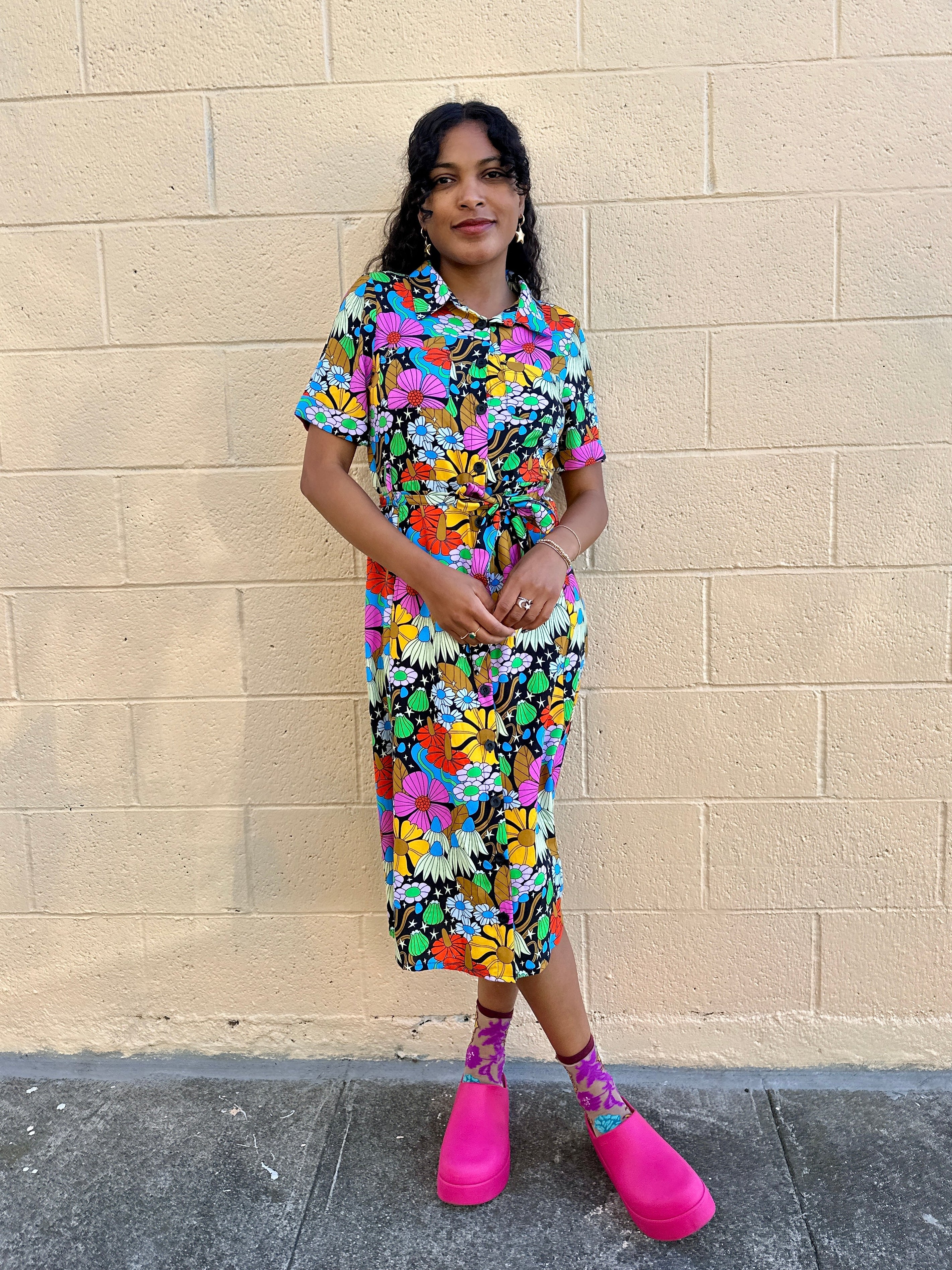 Holiday Dress Cosmic Floral