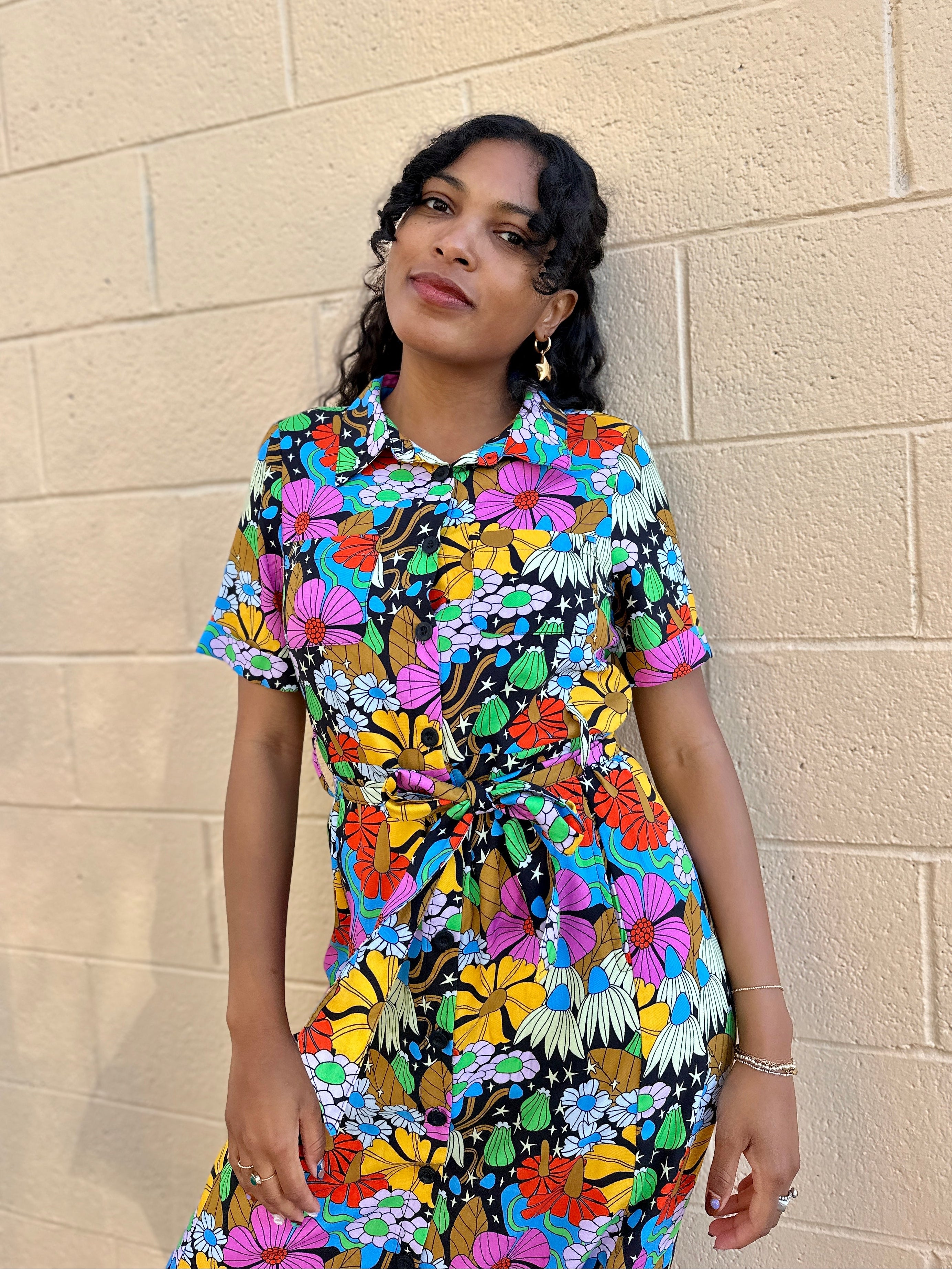 Holiday Dress Cosmic Floral