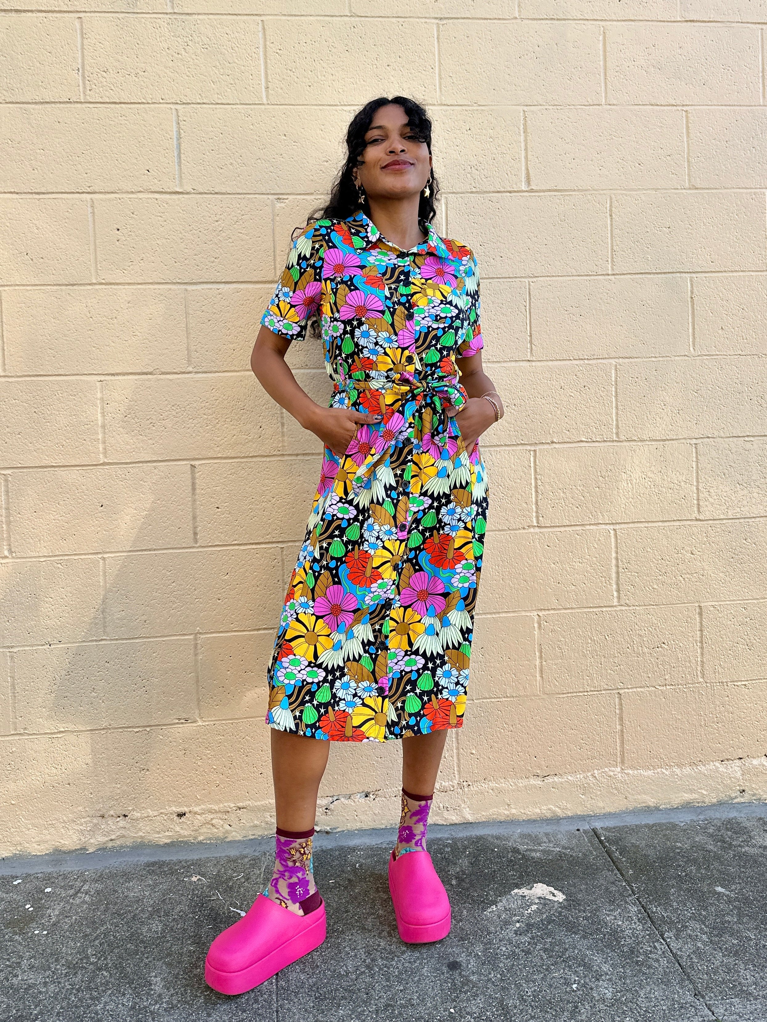 Holiday Dress Cosmic Floral