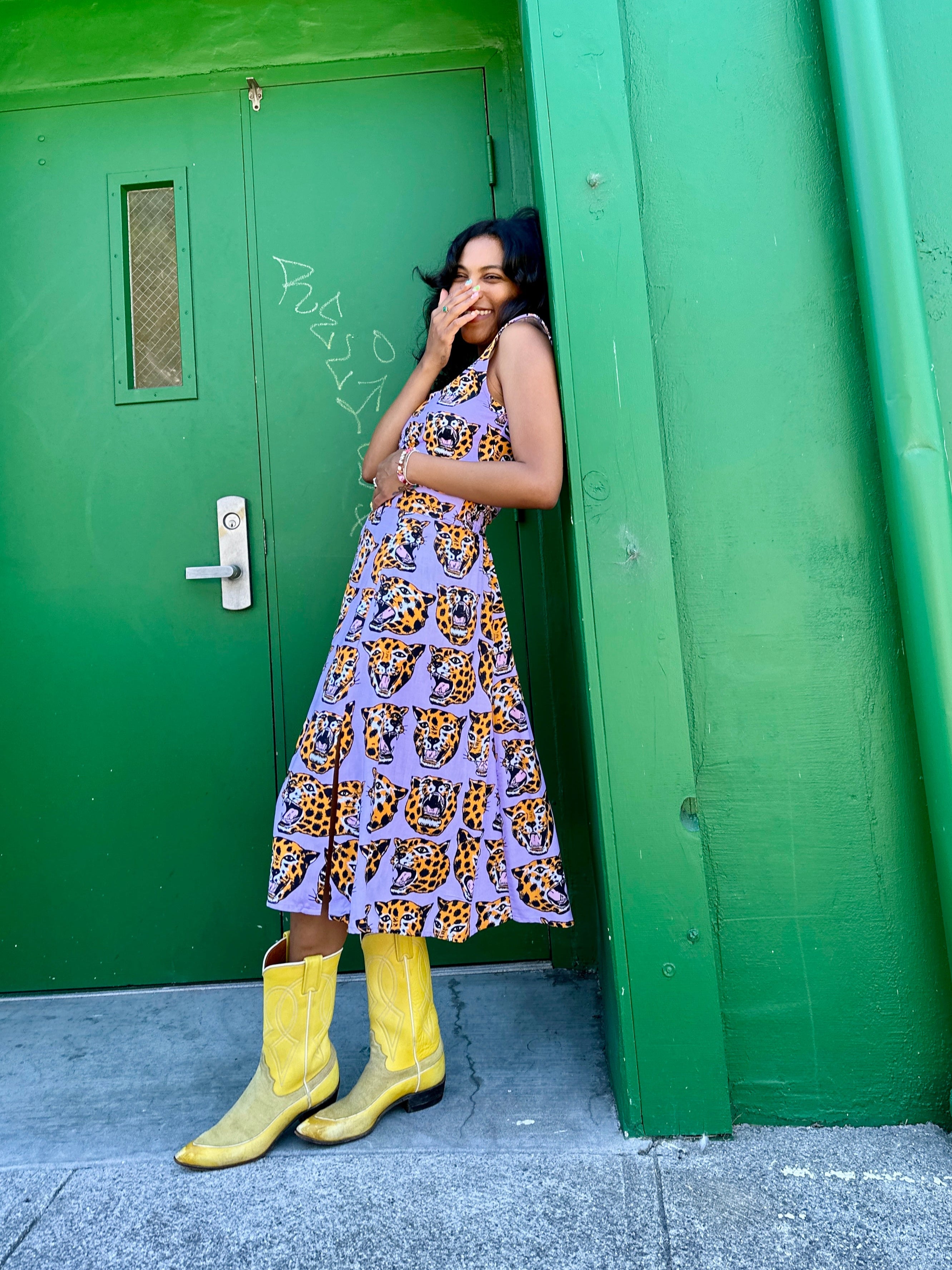 Slip Skirt Cheetah Head