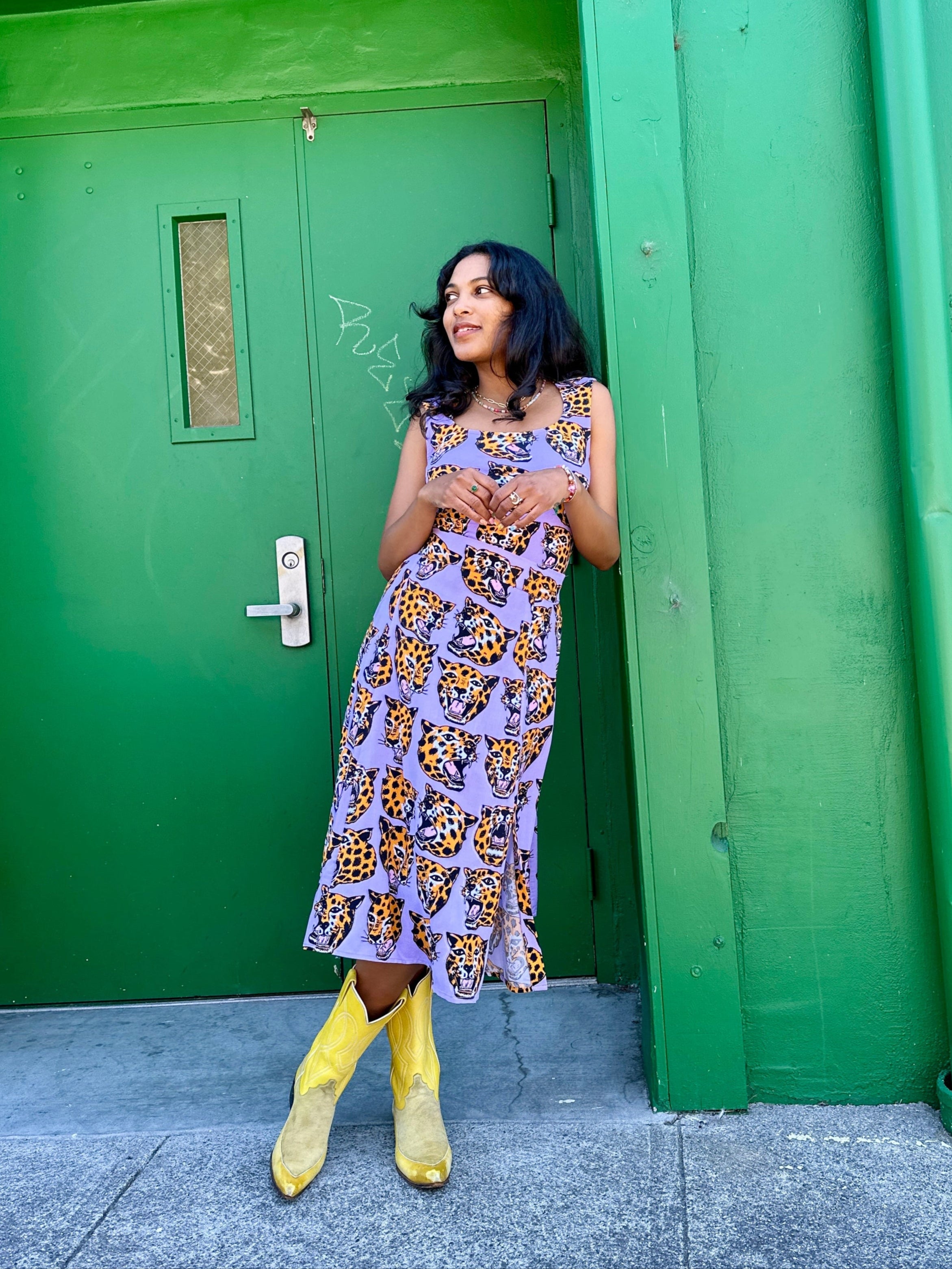Slip Skirt Cheetah Head
