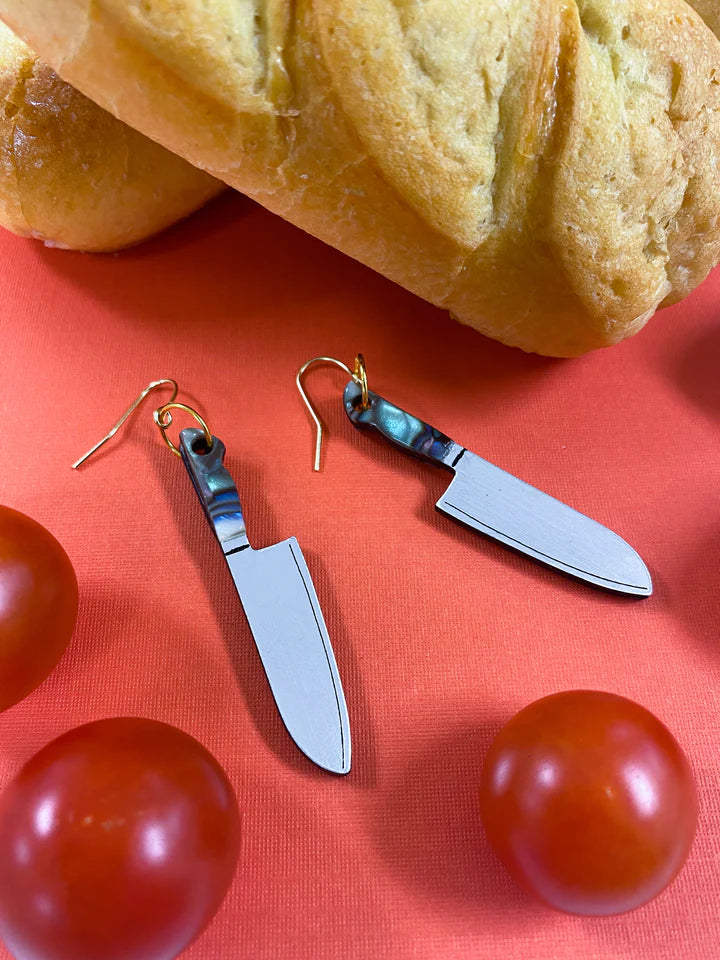 MackBecks Paua Knife Earrings