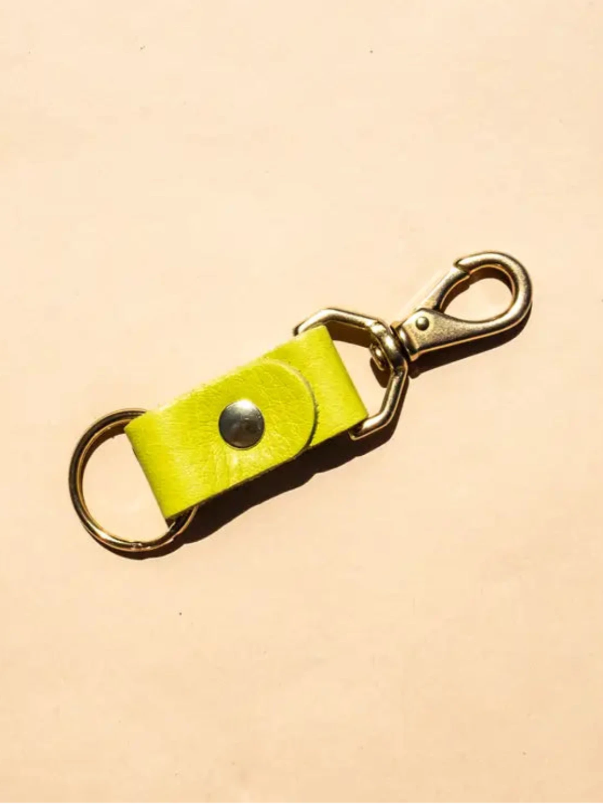 PRIMECUT Keychain - Chartreuse Leather