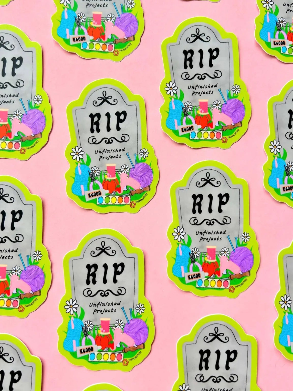 R.I.P. to My Unfinished Crafts Sticker
