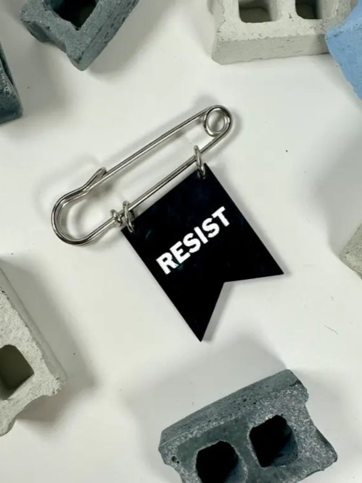 Resist Banner Pin