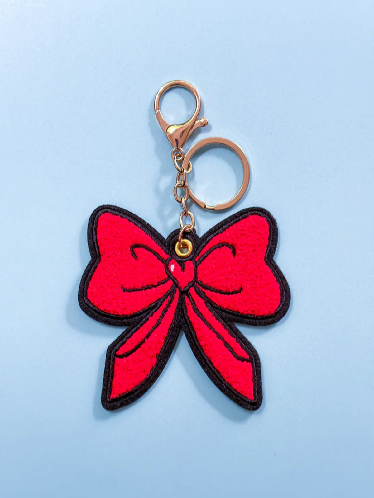 Red Bow Bag Charm