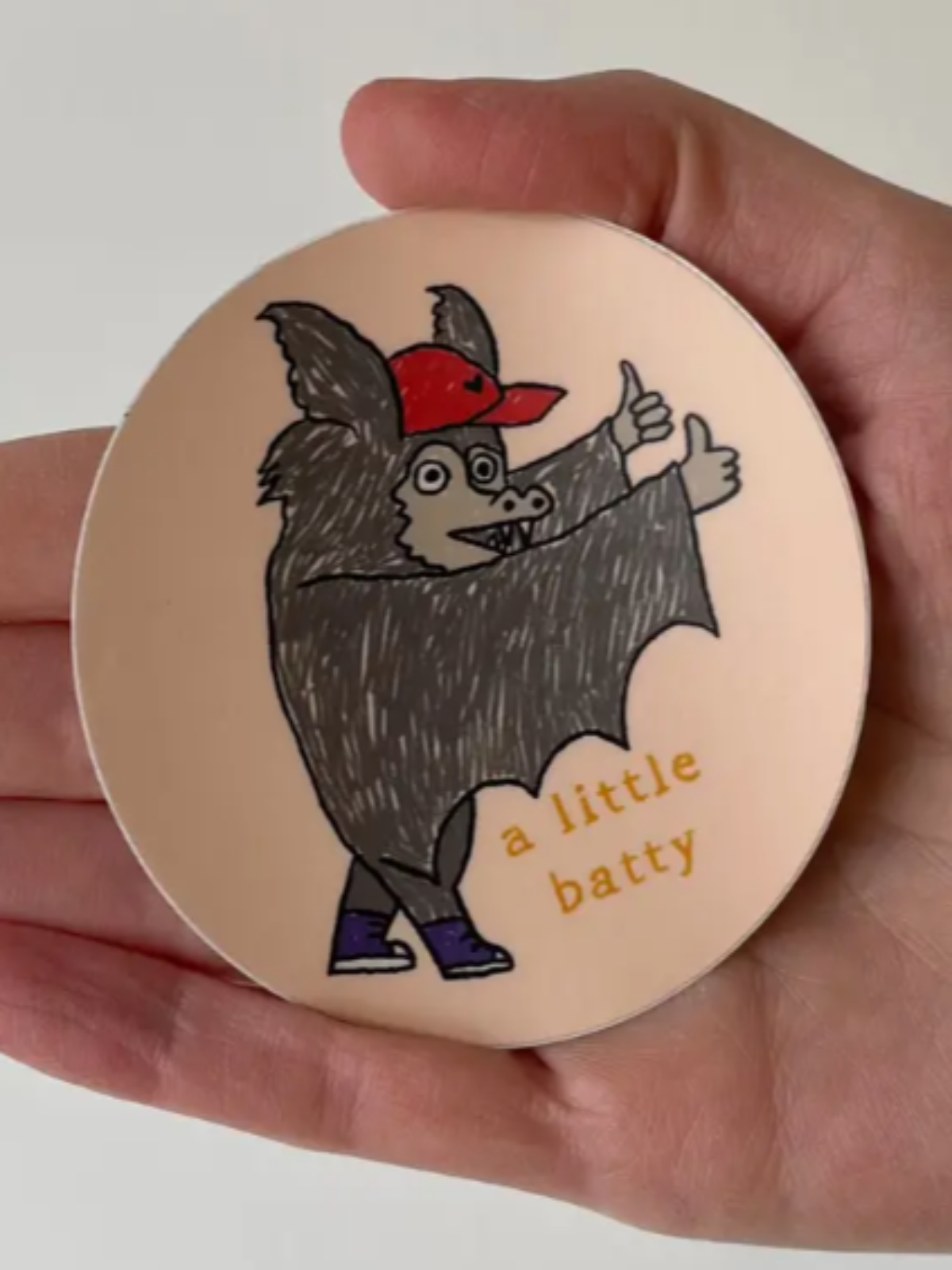 A Little Batty sticker