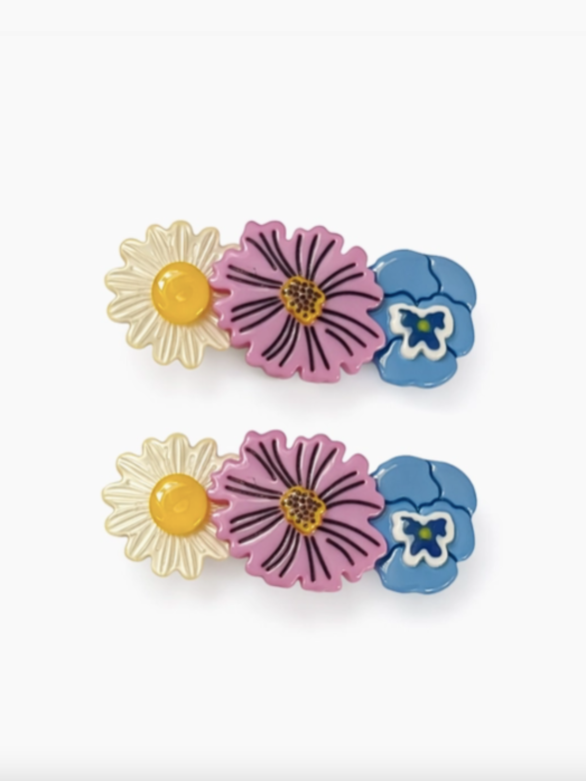 Heirloom Garden Mix Barrette Set