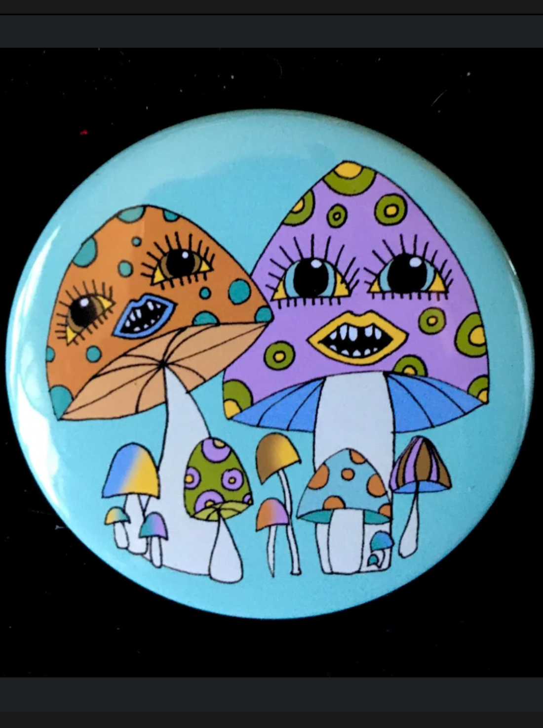 Coco Roy Mushroom Pin