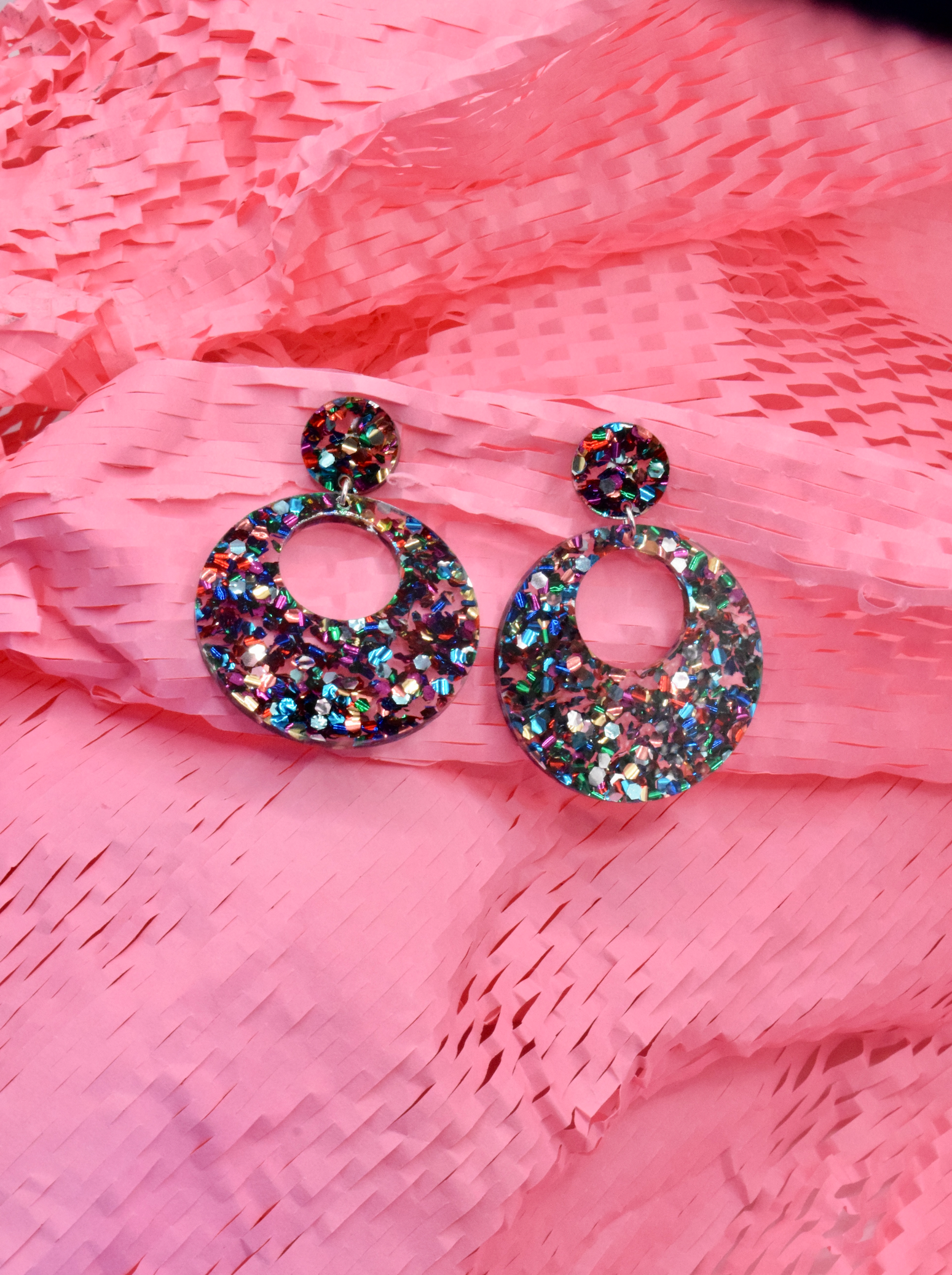 Eclipse Earrings - Chunky Multicolor