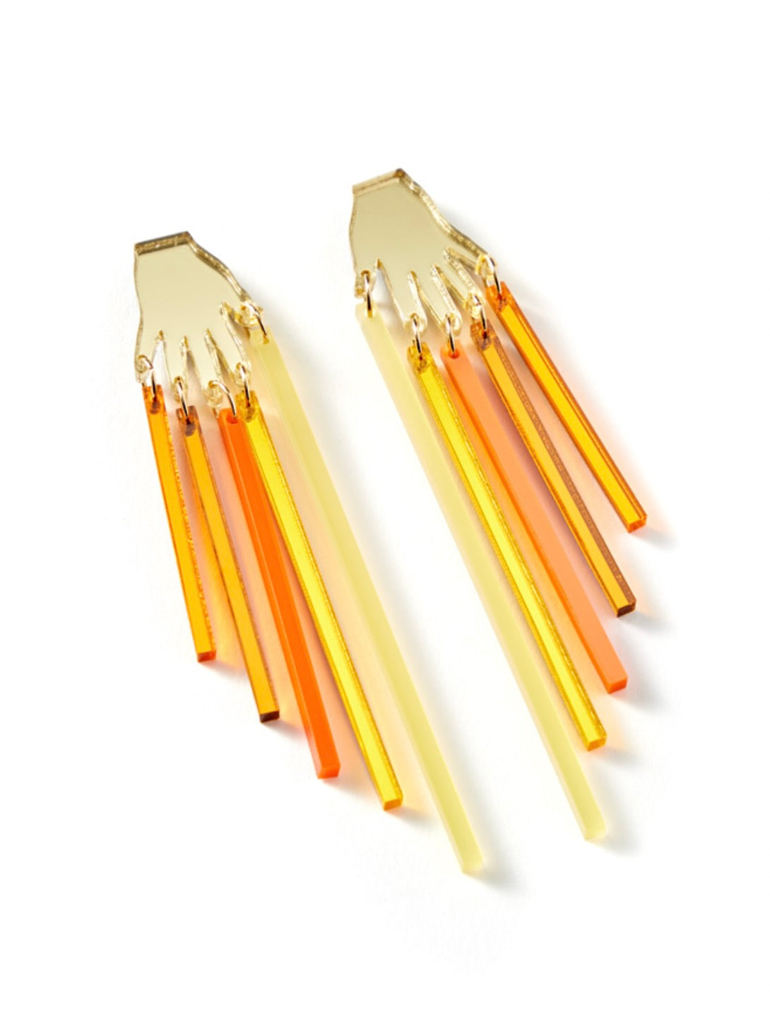 Yellow Orange Spectrum Earrings By Sarah Stieber