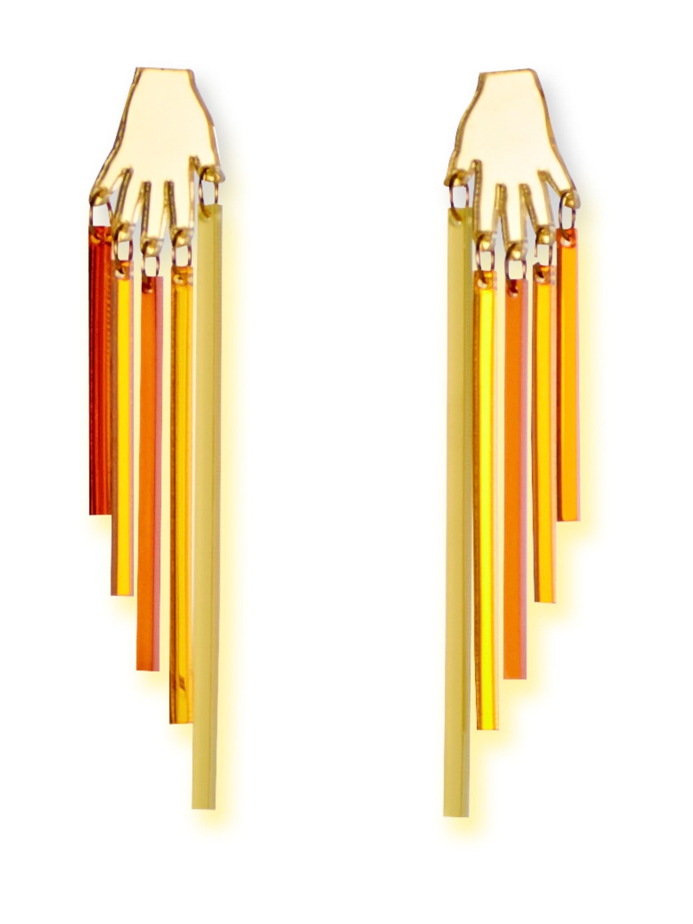 Spectrum Earrings - Yellow + Orange