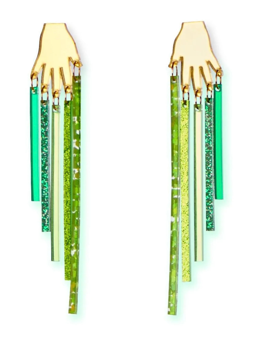 Green Spectrum Earrings By Sarah Stieber