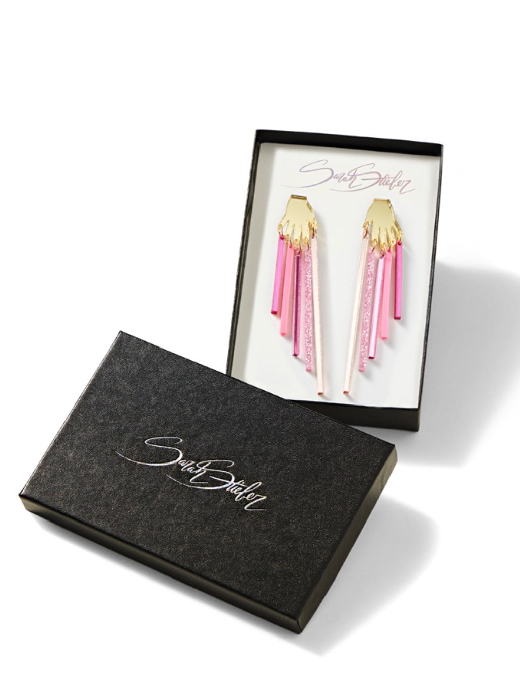 Pink Spectrum Earrings By Sarah Stieber