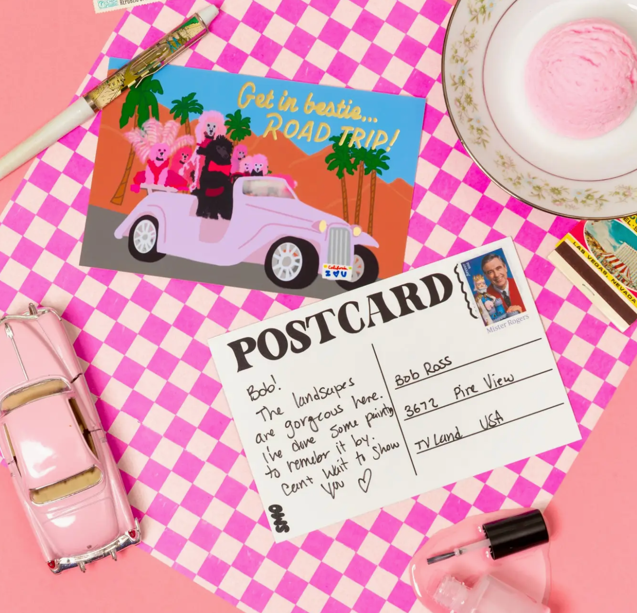 Get in Bestie Postcard