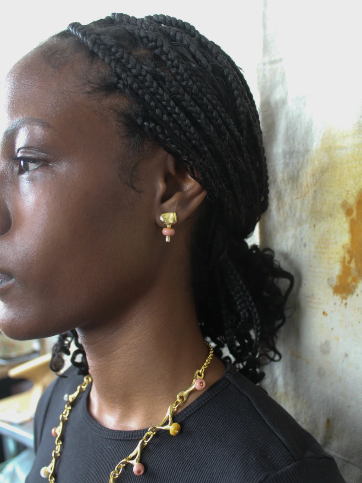 Before the Stone Age Glass Bead Earrings
