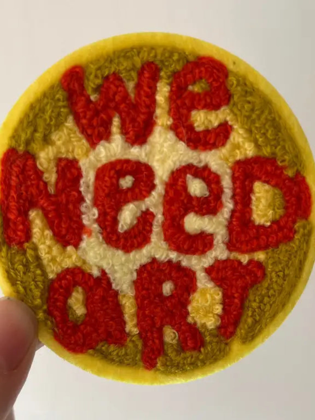 We Need Art Chenille Patch