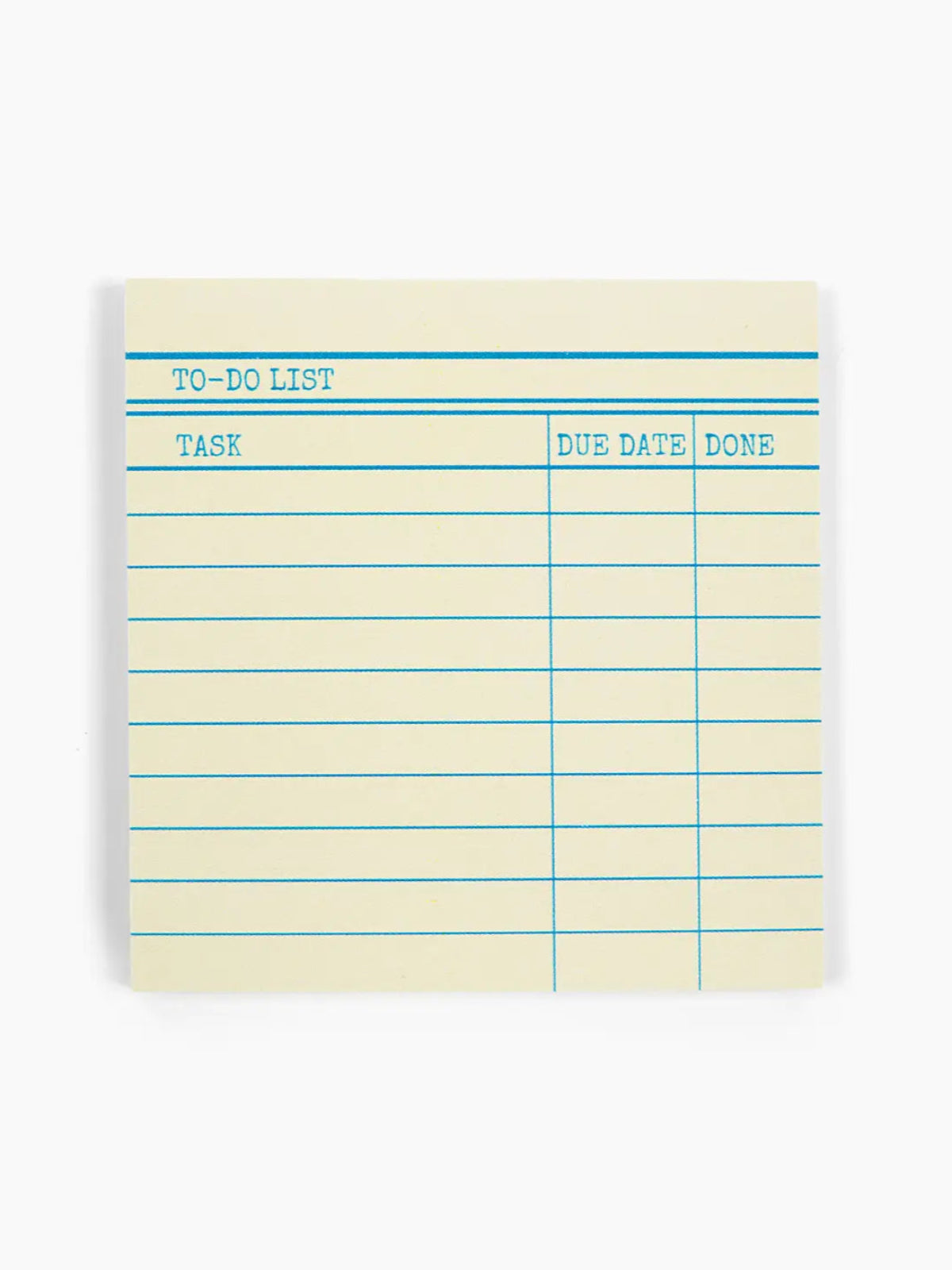 Library Card Post-It Note