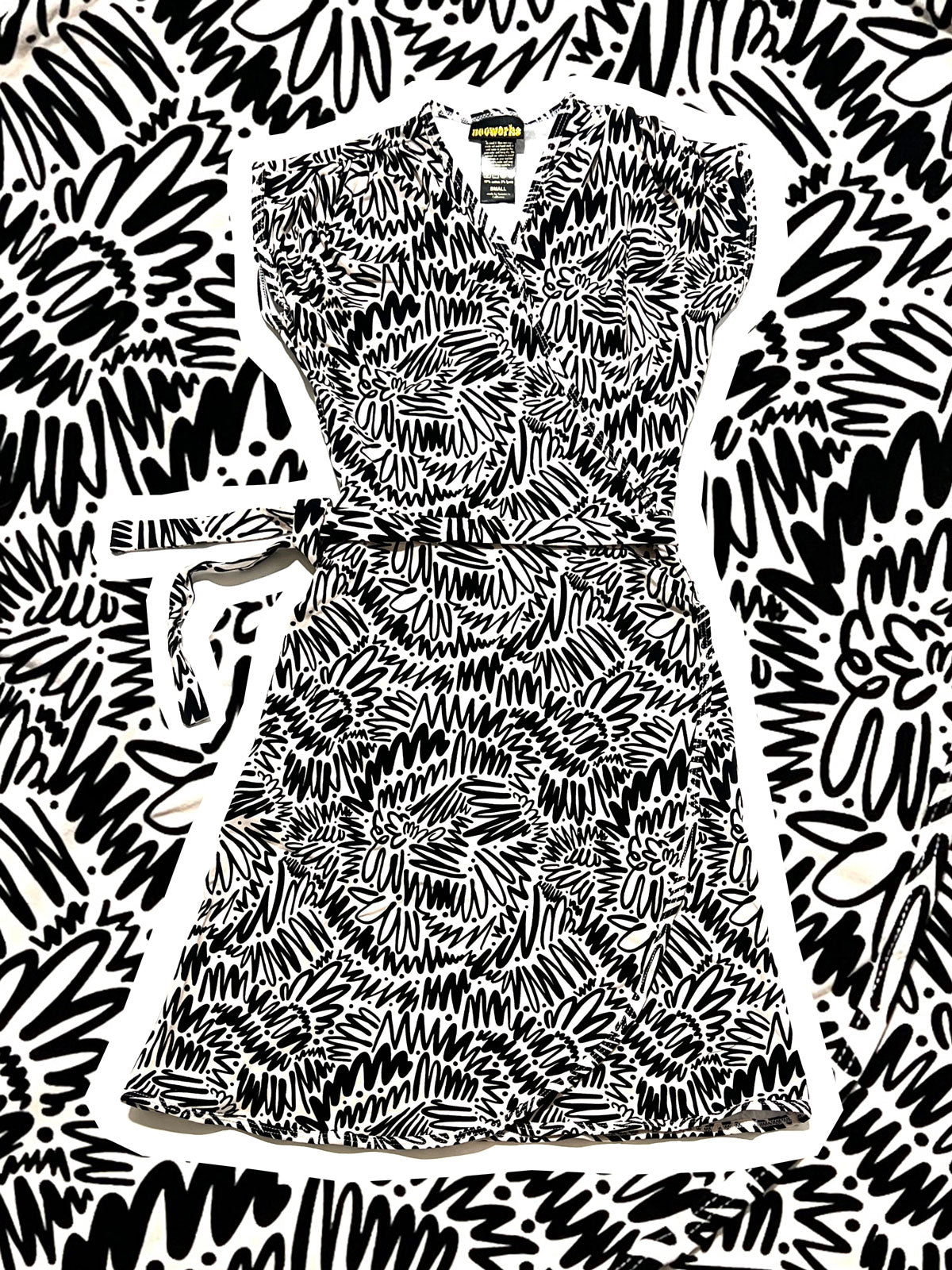 Wrap Dress Zig Zag