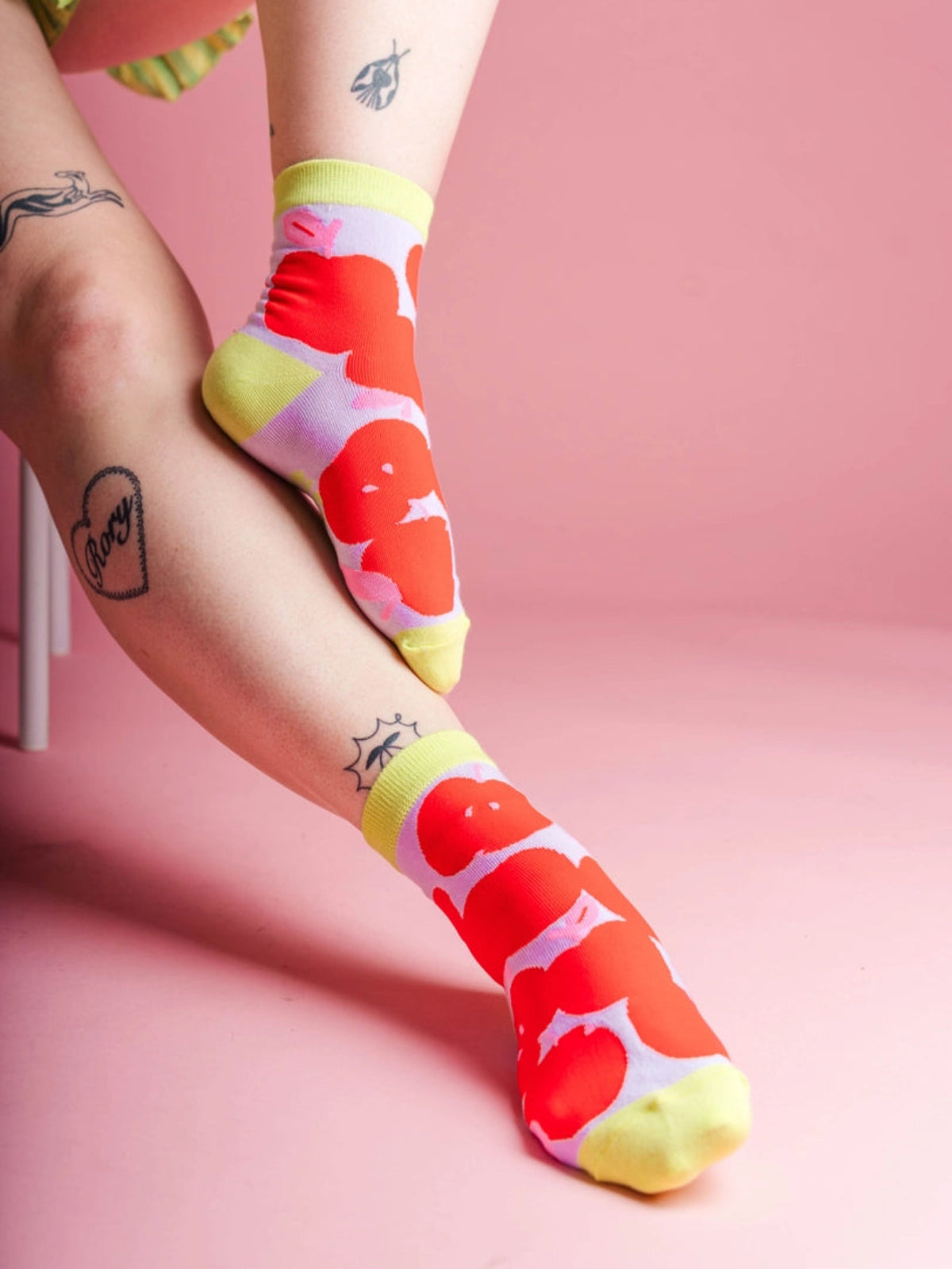 Cotton Ankle Socks - Fall Apple