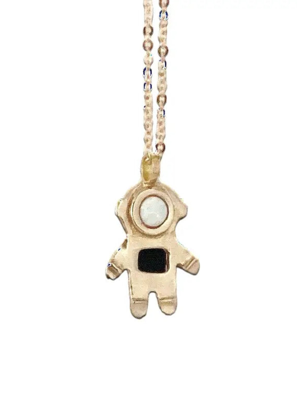 Astronaut Necklace - White Opal