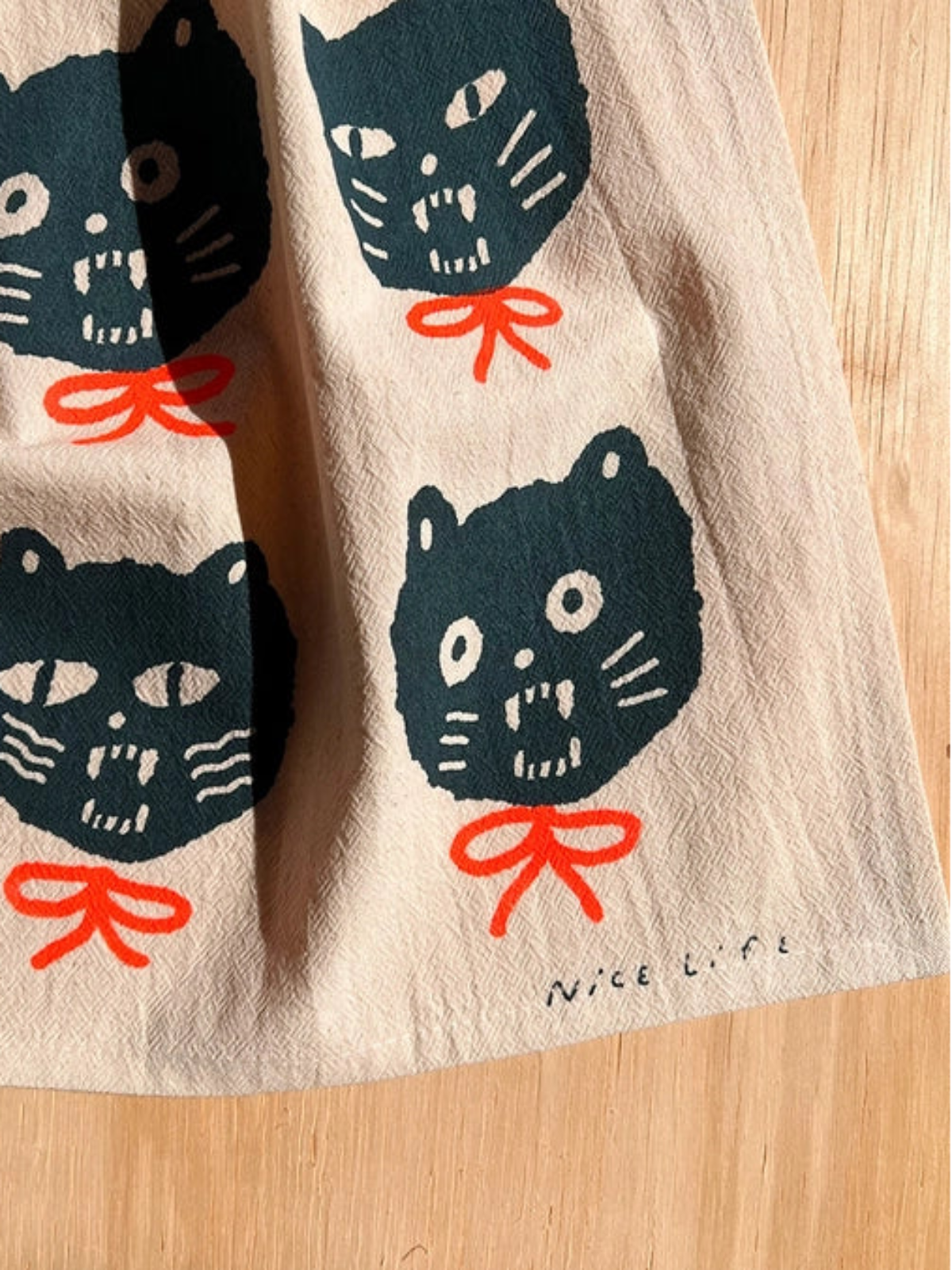 Bad Cats Tea Towel