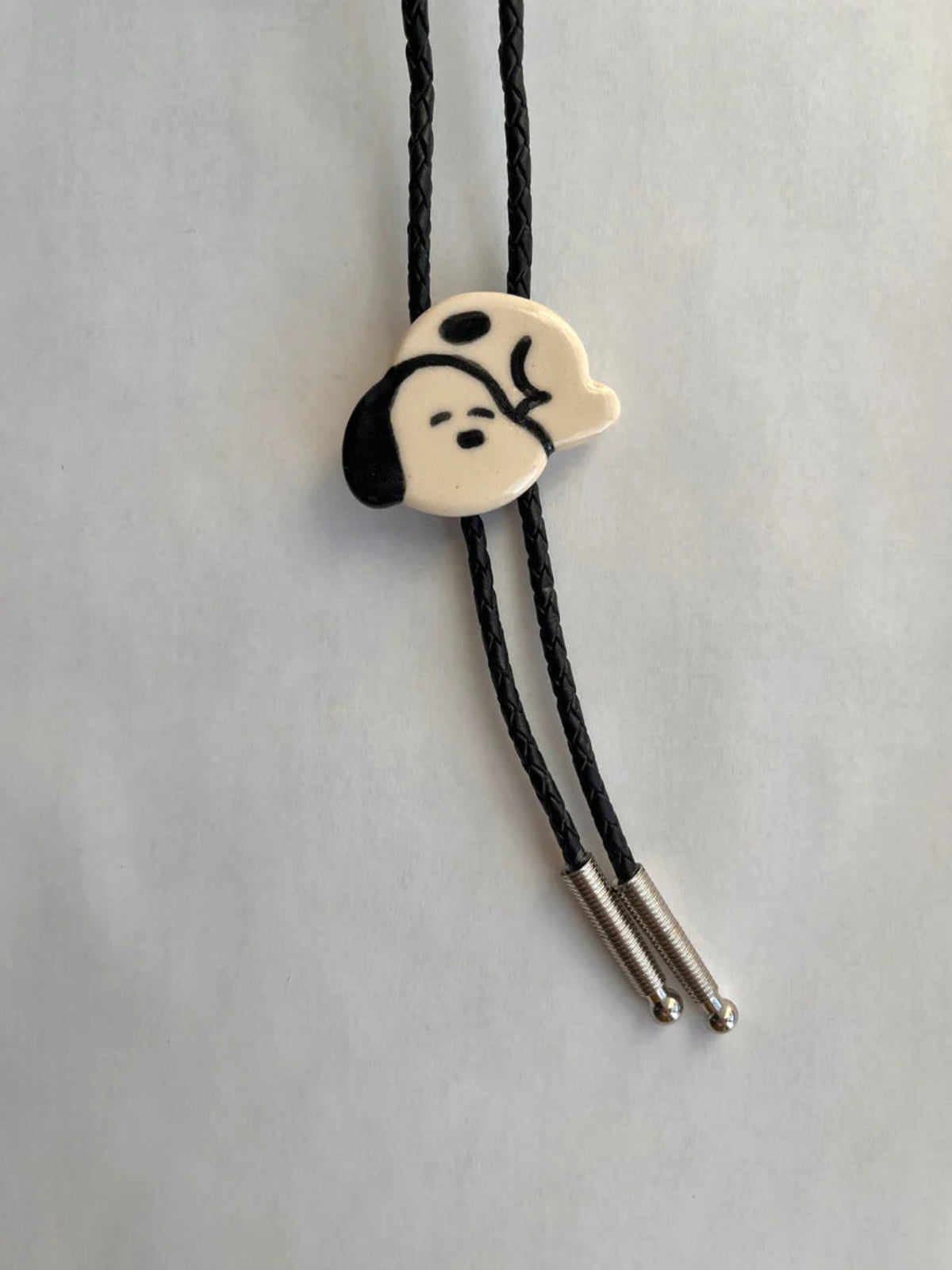 Baby Snoopy Ceramic Bolo Tie