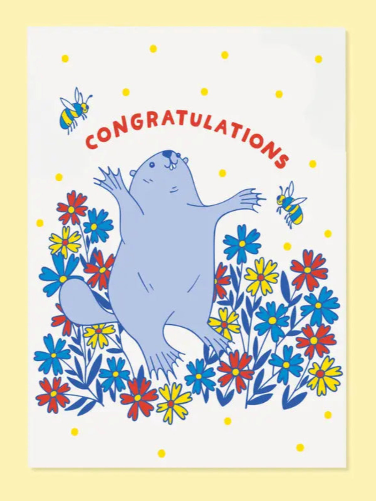 Beaver Congrats Card
