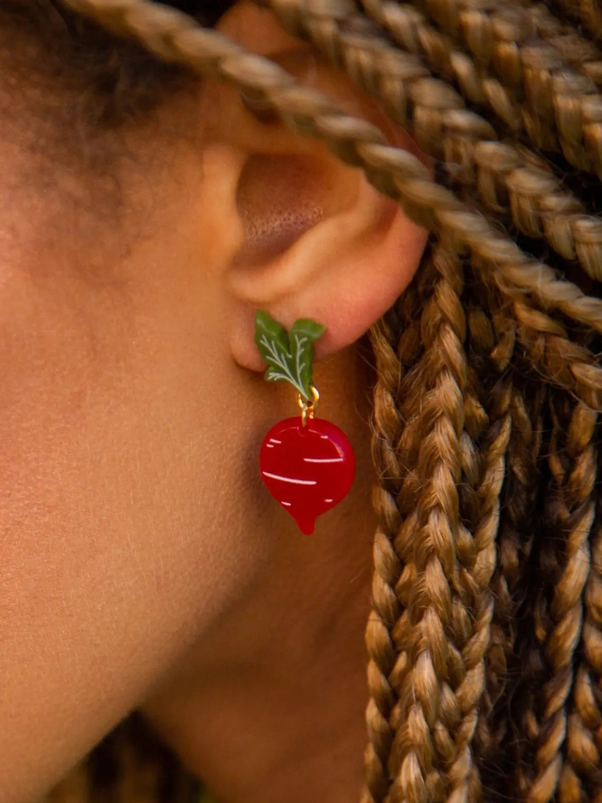 Beet Earrings
