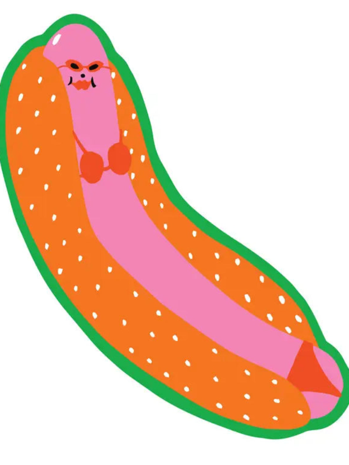 Bikini Hot Dog Sticker