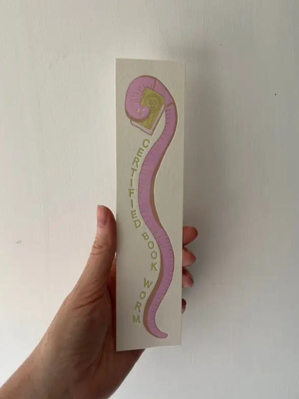 Certified Book Worm Bookmark