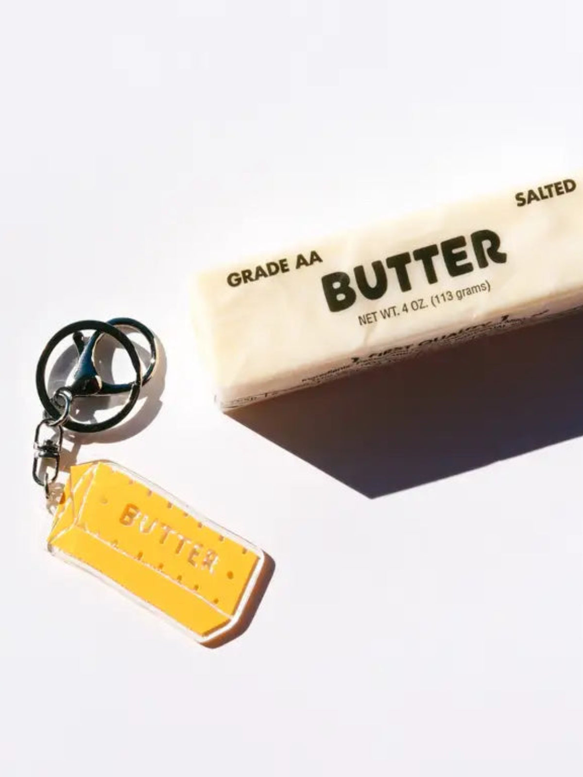 Butter Recycled Acrylic Keychain