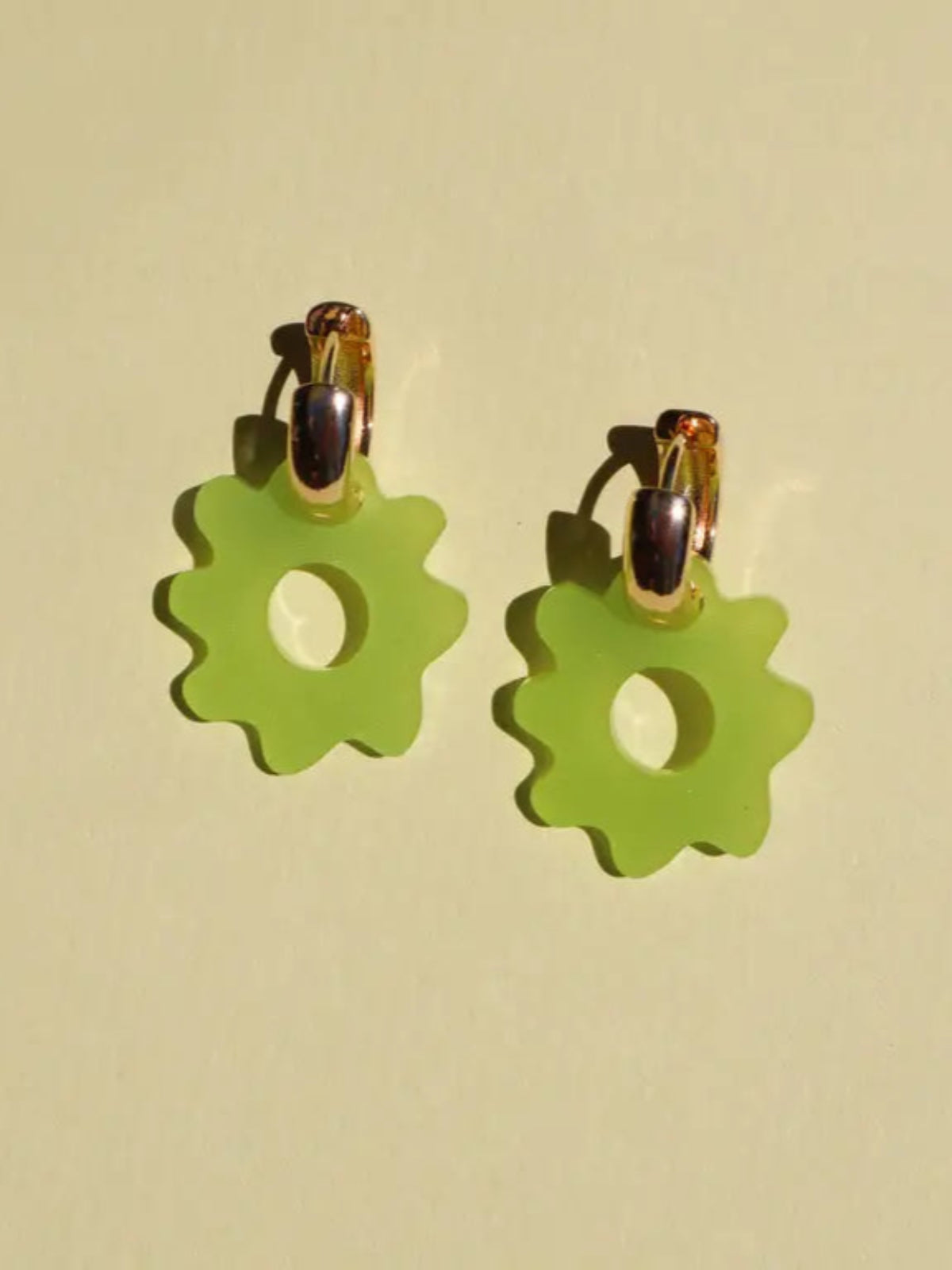 Camellia Hoops - Frosted Lime