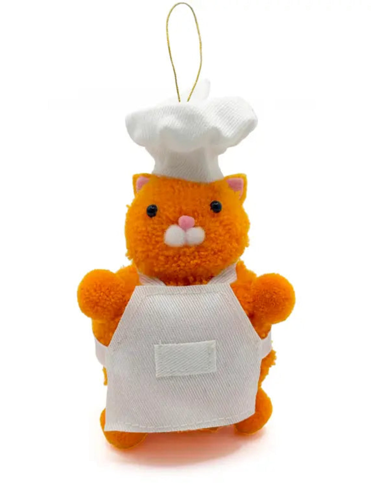 Chef Cat Pom Pom Ornament