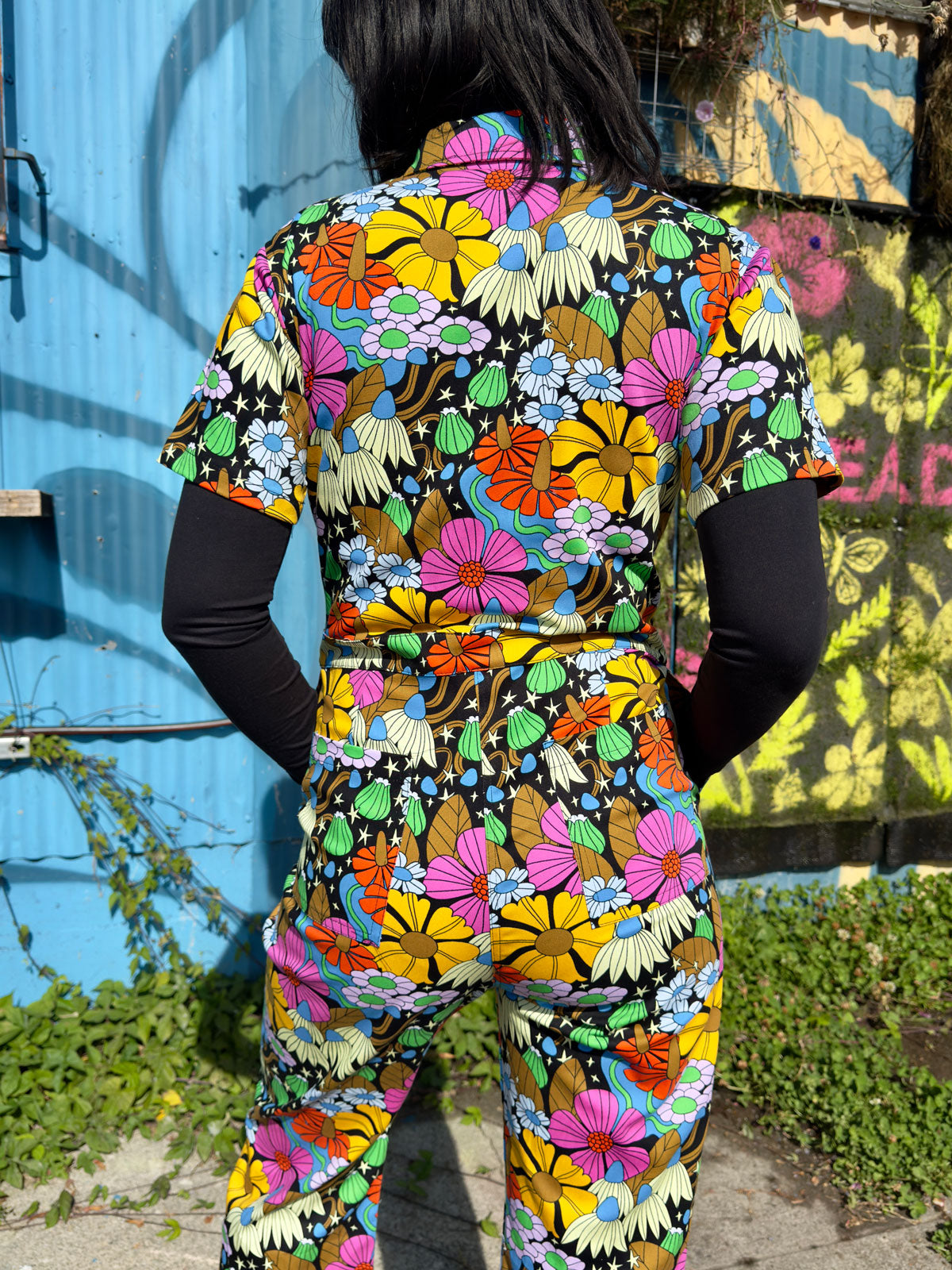 Twill Coveralls Cosmic Floral
