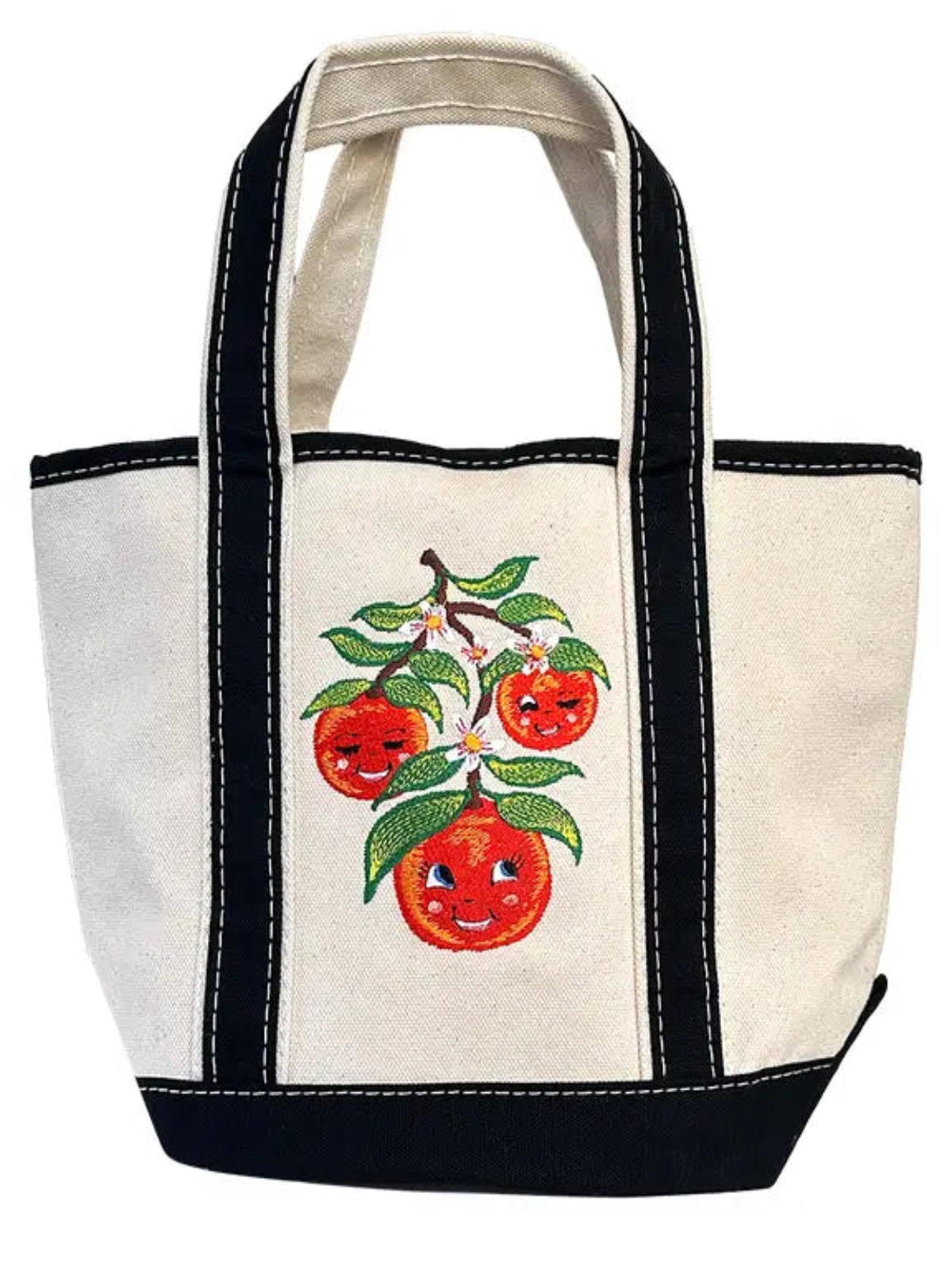 Darlin' Clementine Mini Canvas Tote