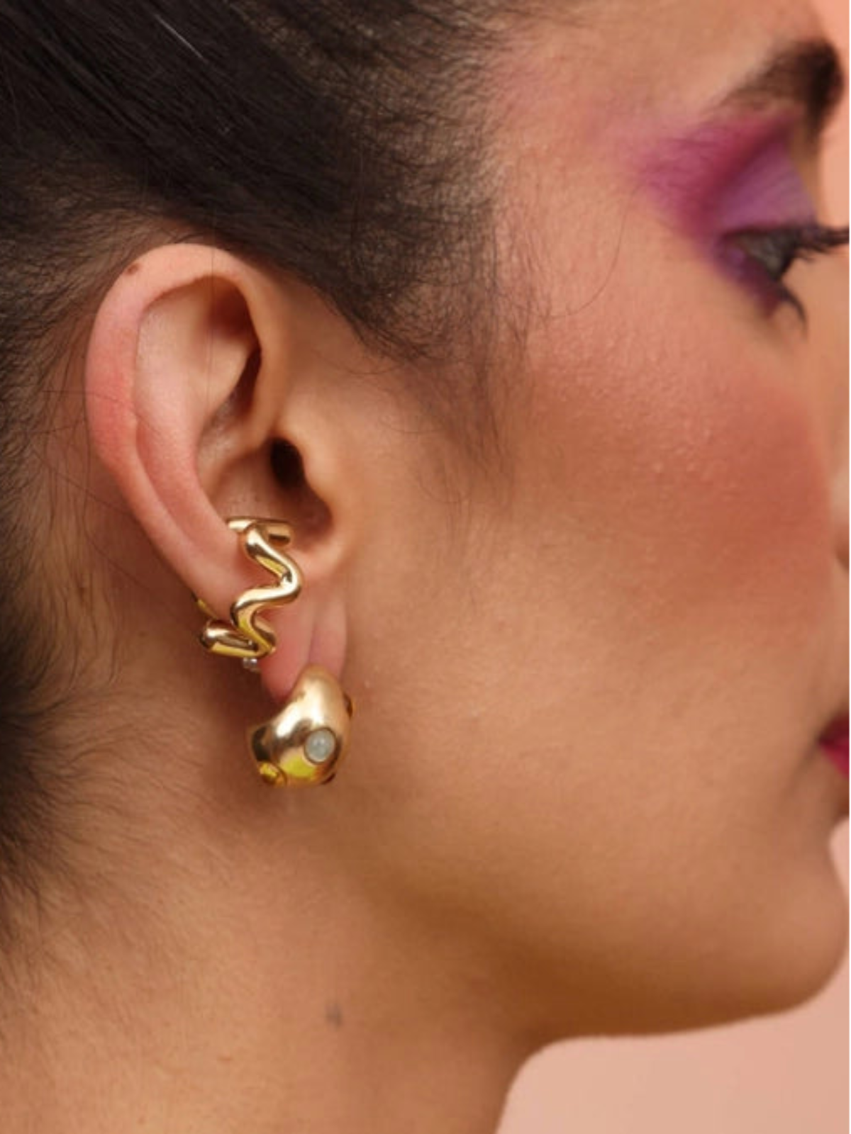 Confetti Hoop Earrings