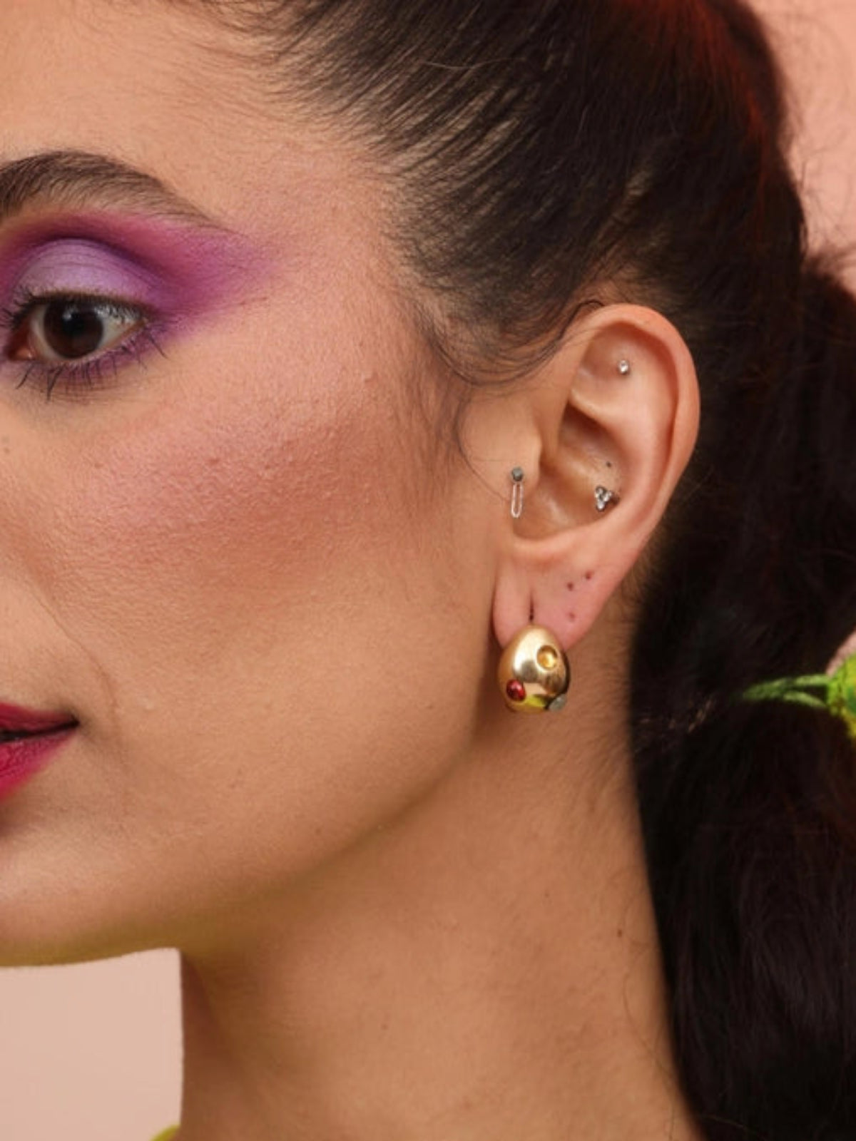 Confetti Hoop Earrings