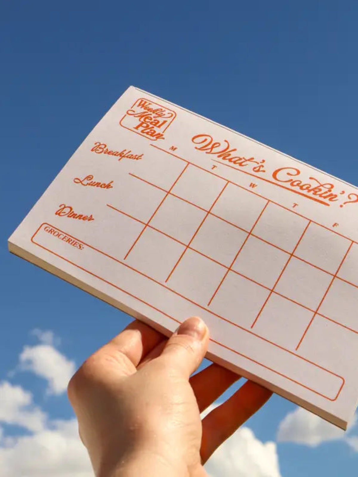 What's Cookin? Meal Prep Notepad