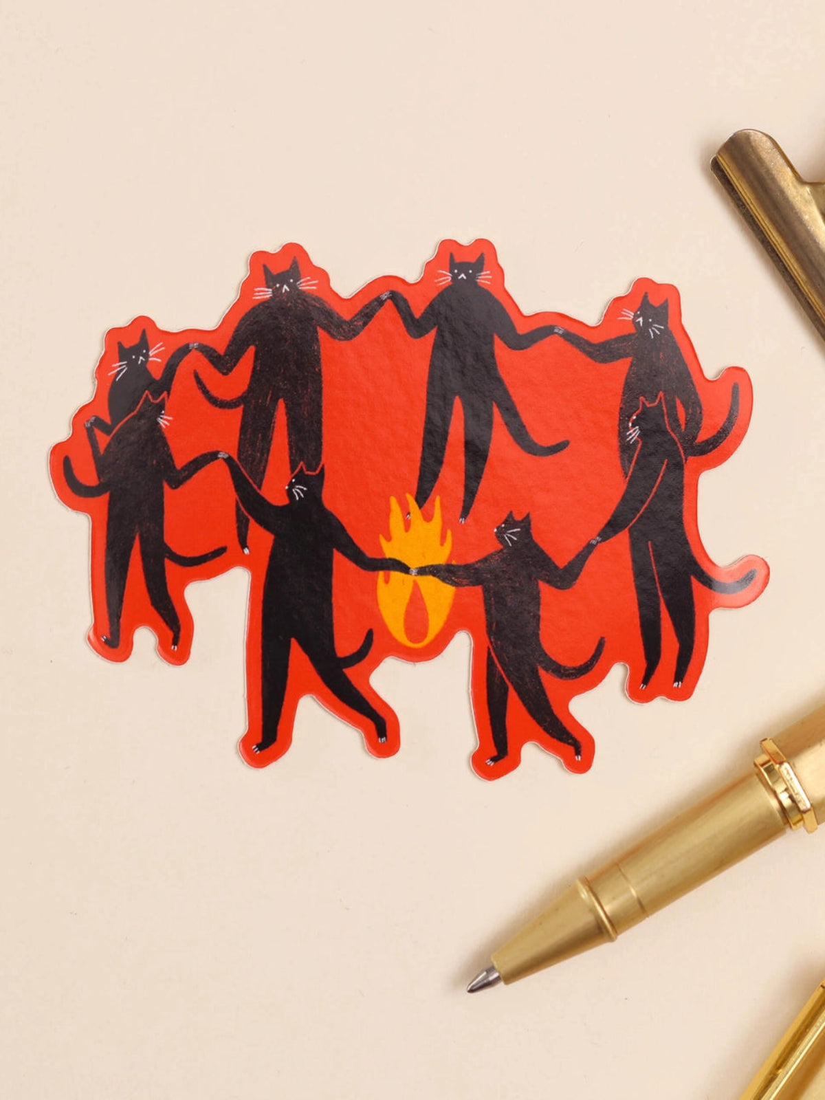 Culty Cats Sticker